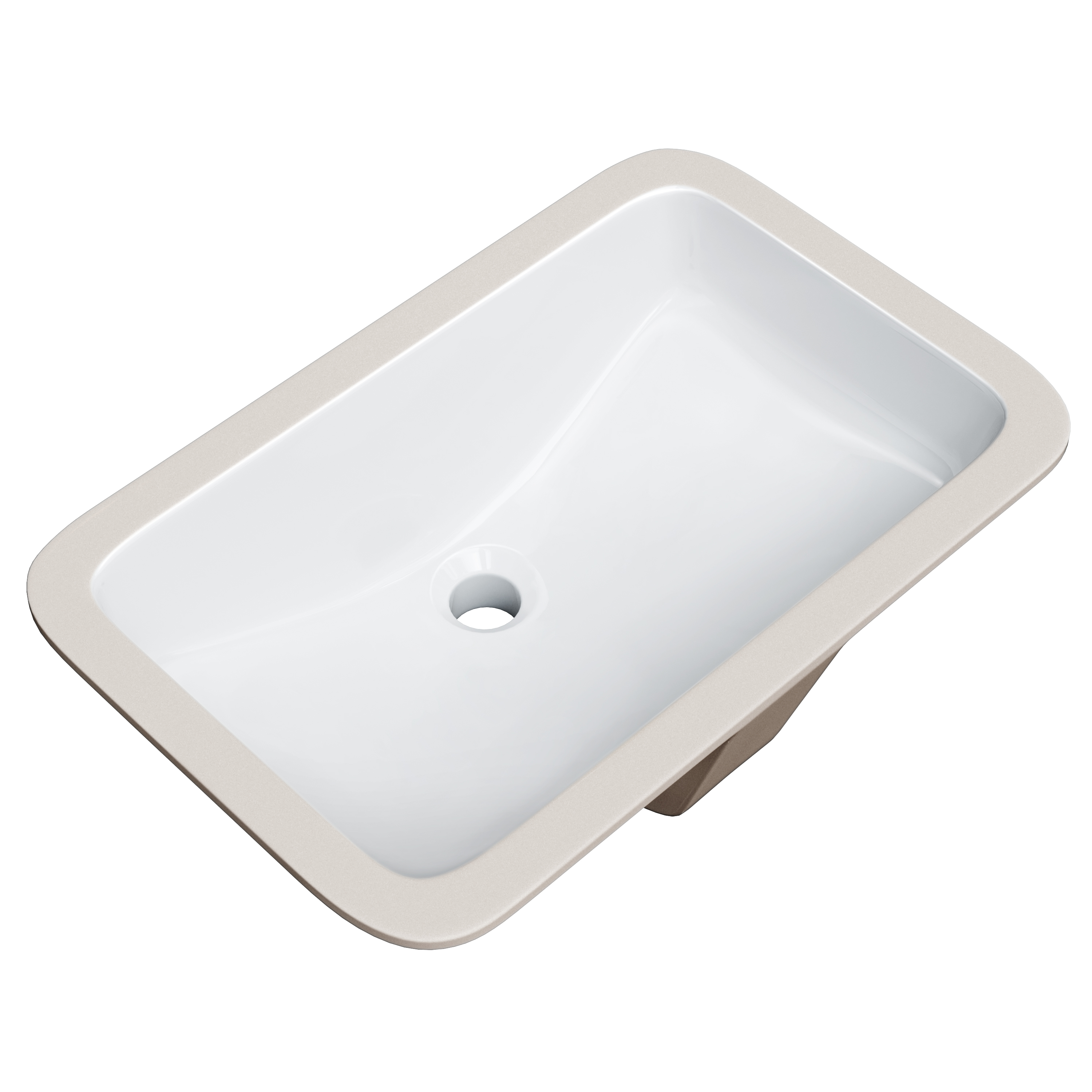 PROFLO PF1812UWH Norris 21 in. x 14-9/16 in. Undermount Vitreous China Bathroom Sink, White
