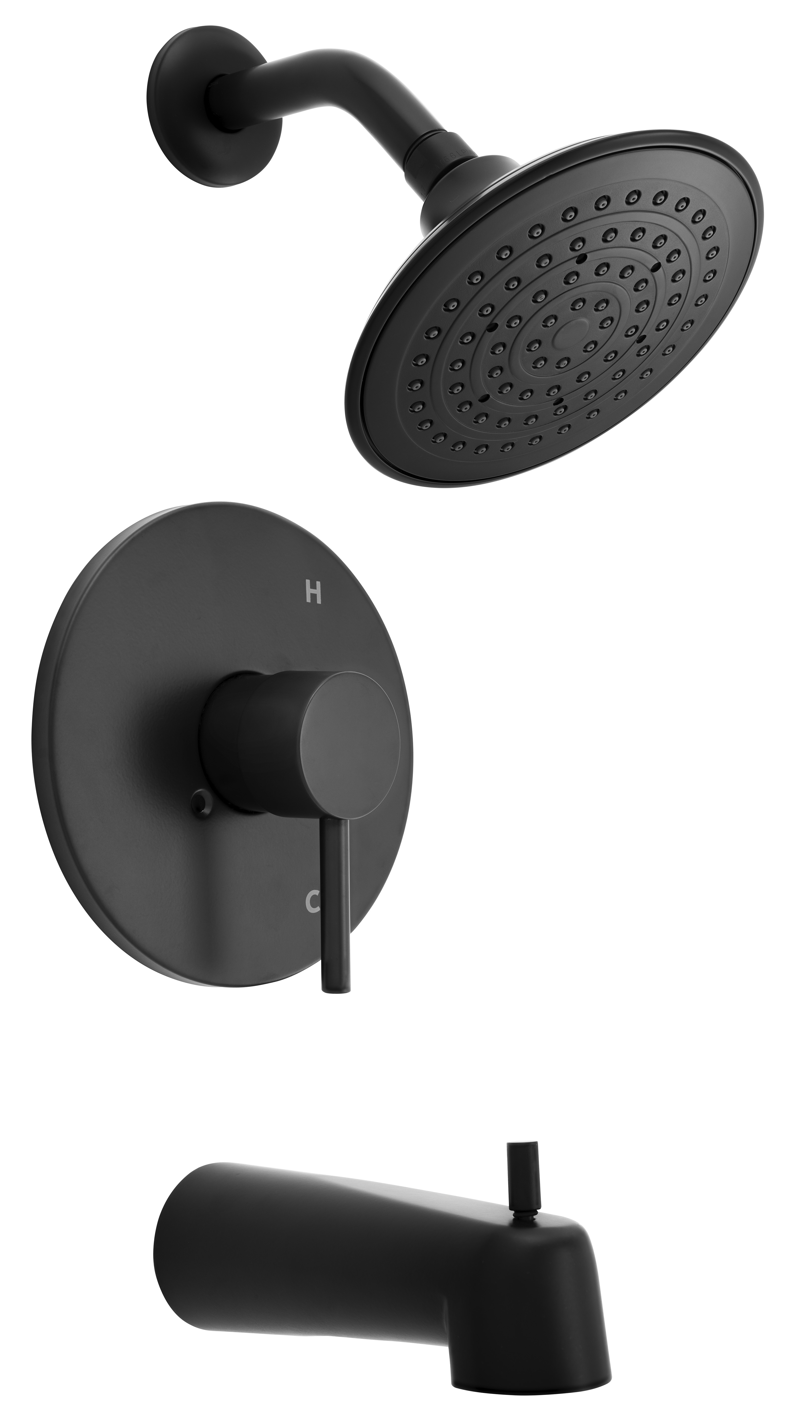 PROFLO PF8830GMB Orrs 1.75 gpm Single Function Lever Handle Tub and Shower Faucet Trim Only, Matte Black