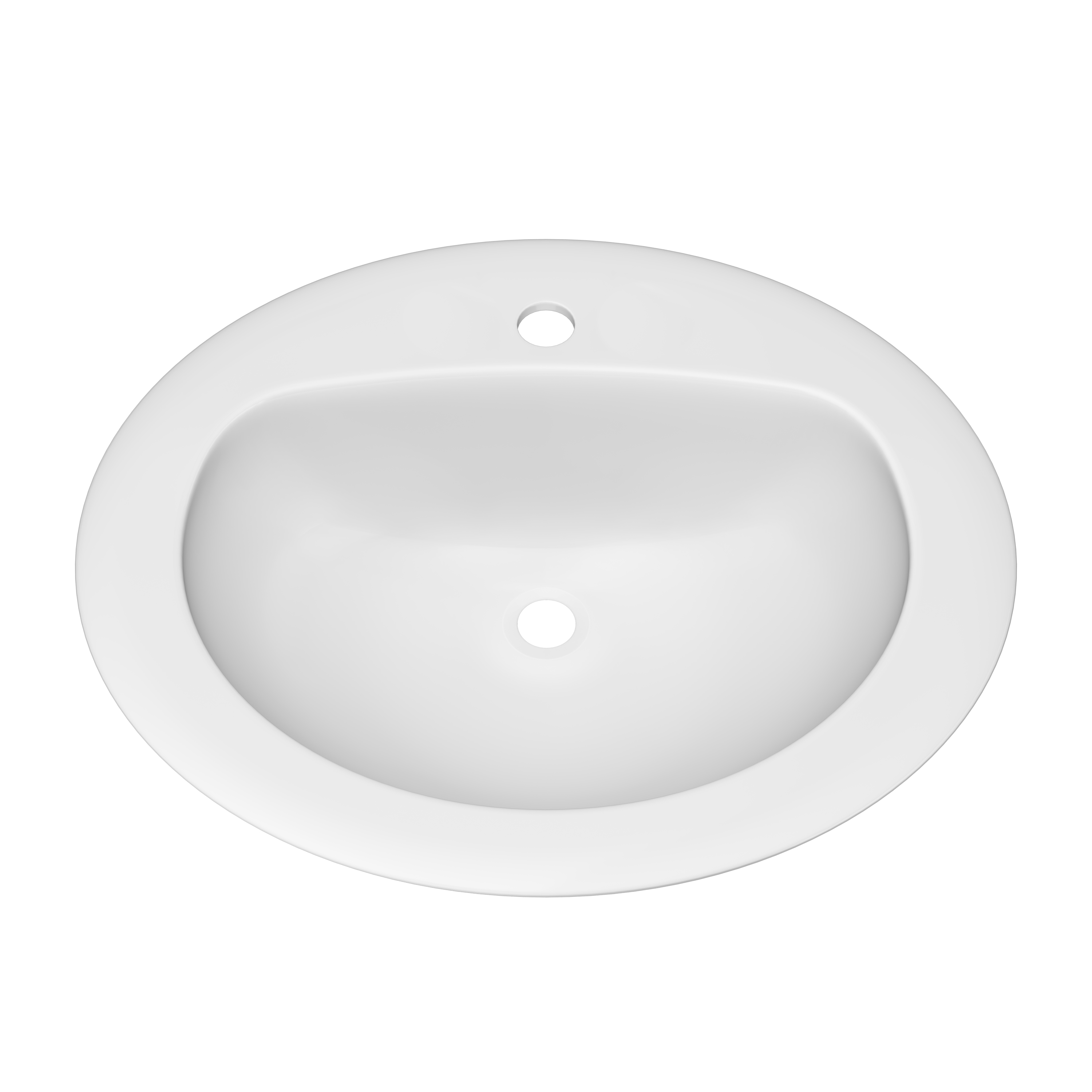 PROFLO PF20171WH Rockaway 20-1/2 in. x 17-11/16 in. Drop-in Vitreous China Bathroom Sink, White