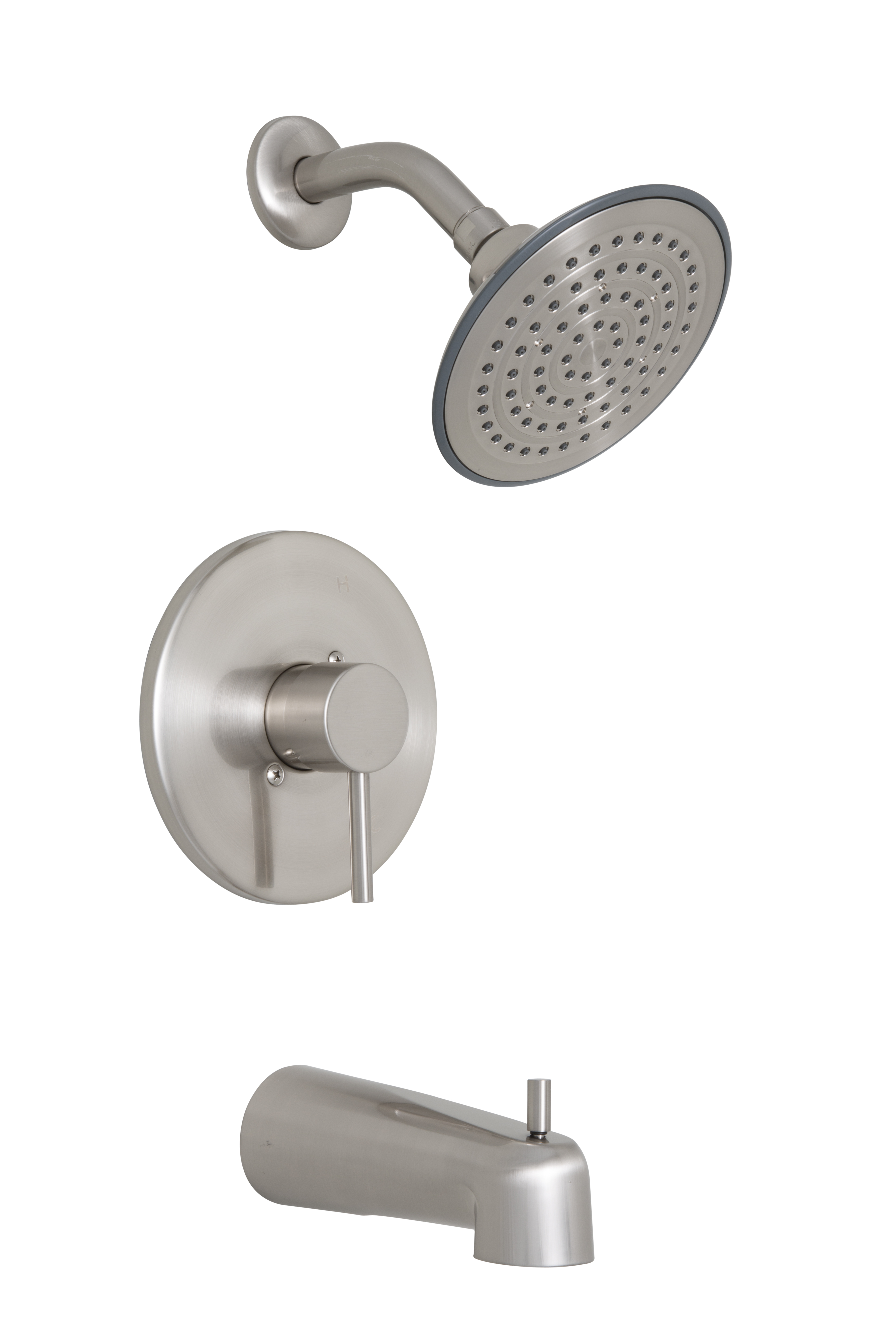 PROFLO PF8830GZBN Orrs 1.75 gpm Single Function Lever Handle Tub and Shower Faucet Trim Only, Brushed Nickel