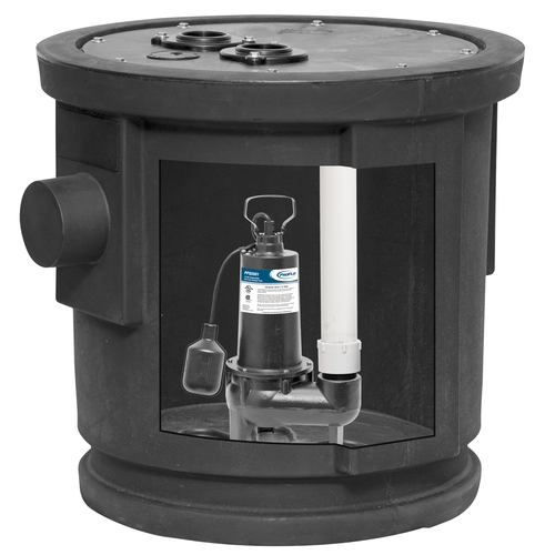 PROFLO PF93024 1/2 hp Simplex Sewage Pump Kit with PF93501 Pump, 7.6 A