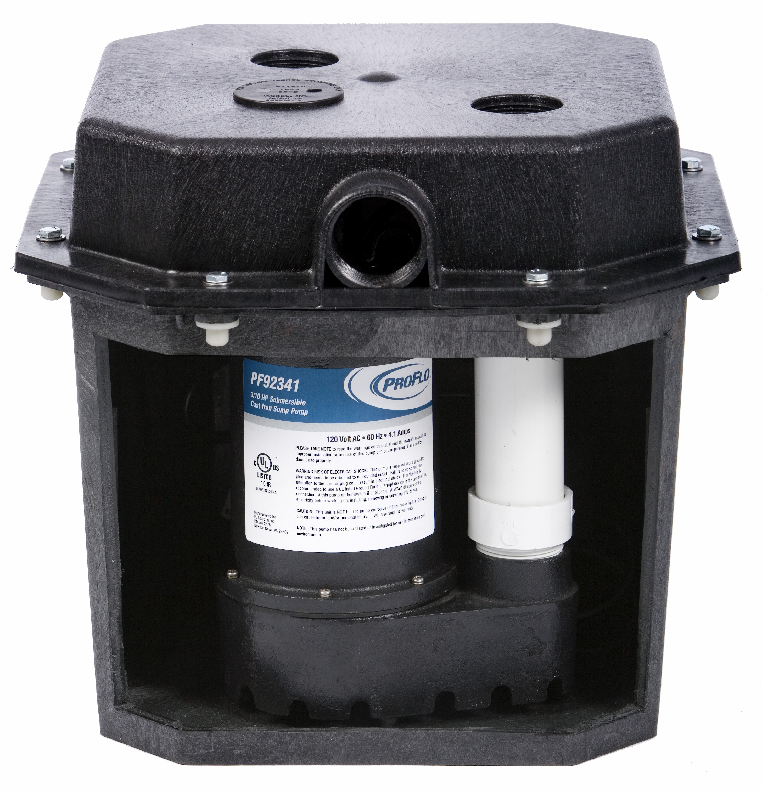 PROFLO PF92017 120V, 1/3 hp, Cast Iron Remote Sink and Drain Pump System