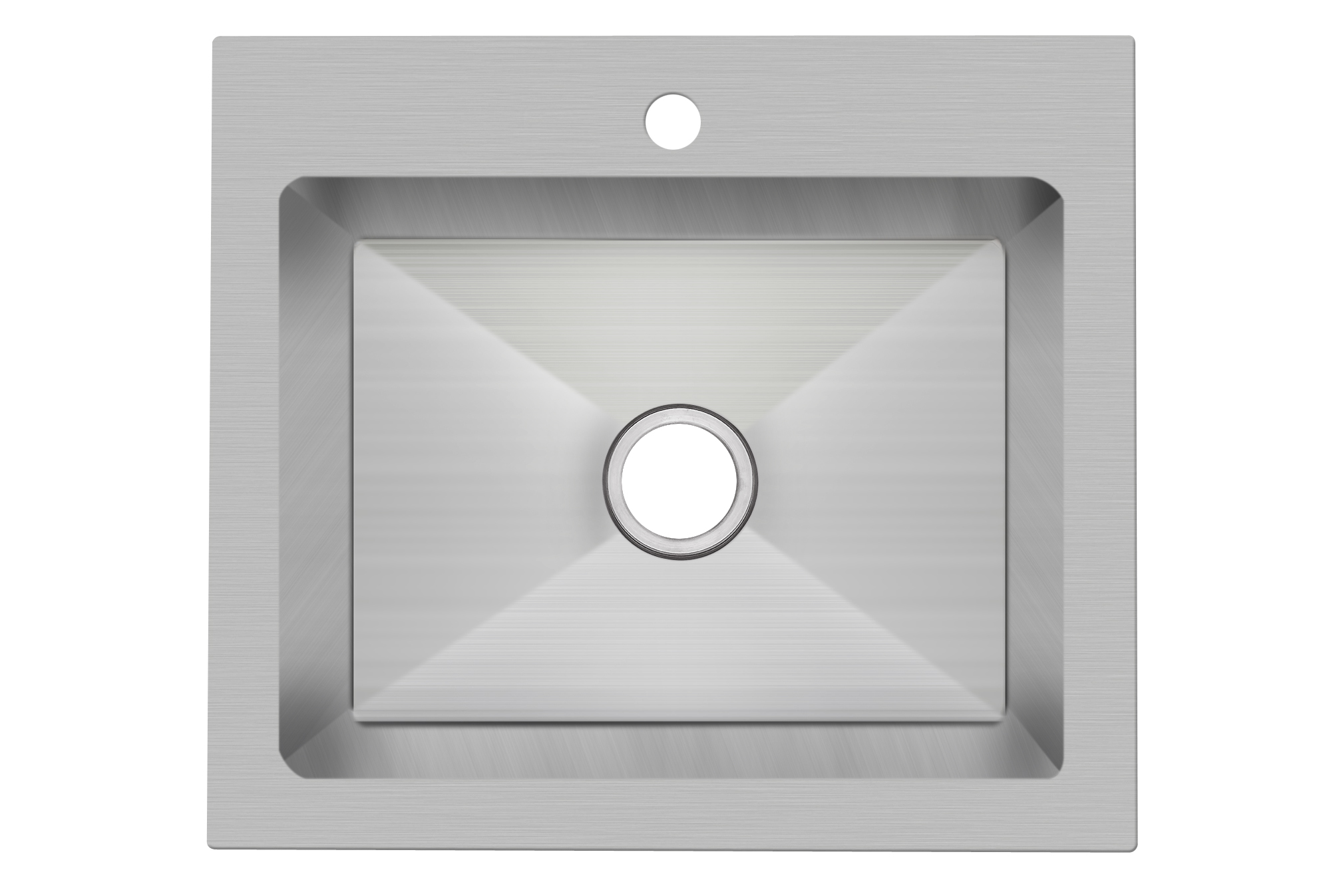 PROFLO PFDM1B252291 Sault Series 25 in. x 22 in. 1 Hole Stainless Steel Single Bowl Dual Mount Kitchen Sink