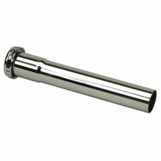 PROFLO PFETB615 600 Series 1-1/4 in. x 6 in. 20 ga Brass Extension Tube, Polished Chrome