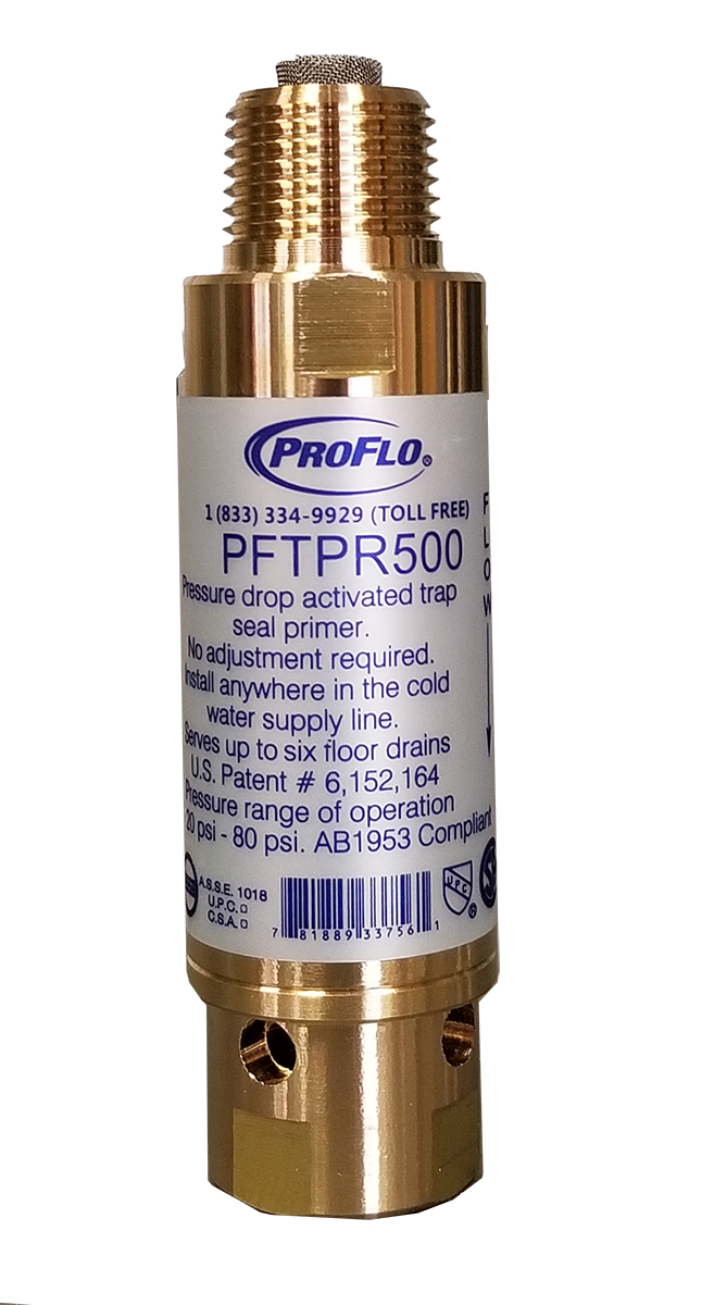 PROFLO PFTPR500 1/2 in. x 1/2 in. FIPT x MIPT Brass Auto Trap Primer Valve