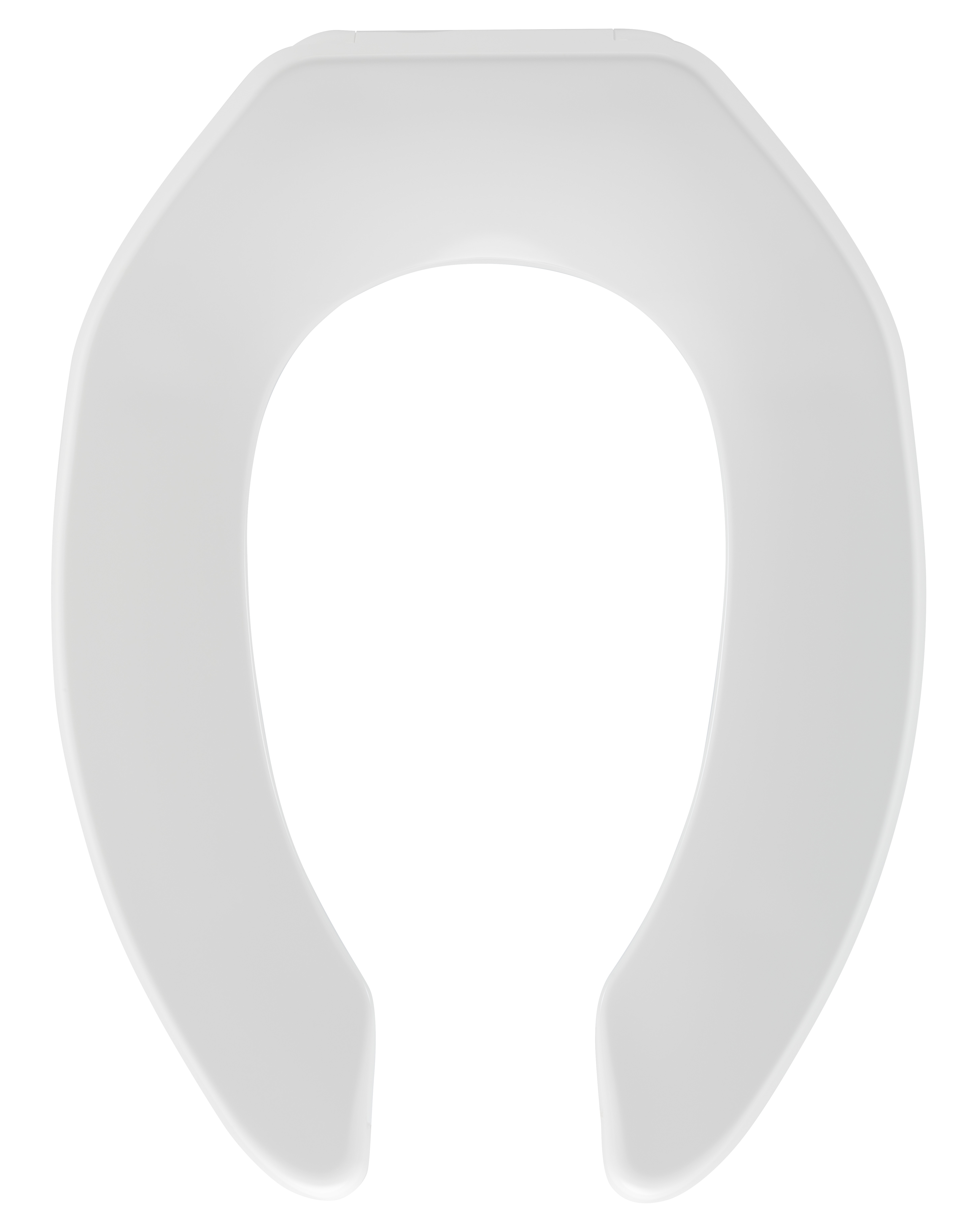 PROFLO PFTSCOF2000WH Elongated Open Front Less Cover Commercial Toilet Seat without Cover, White