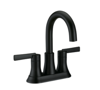 PROFLO PFWSC8847MB Lead Free Two Handle Lever Widespread Bathroom Sink Faucet, Matte Black
