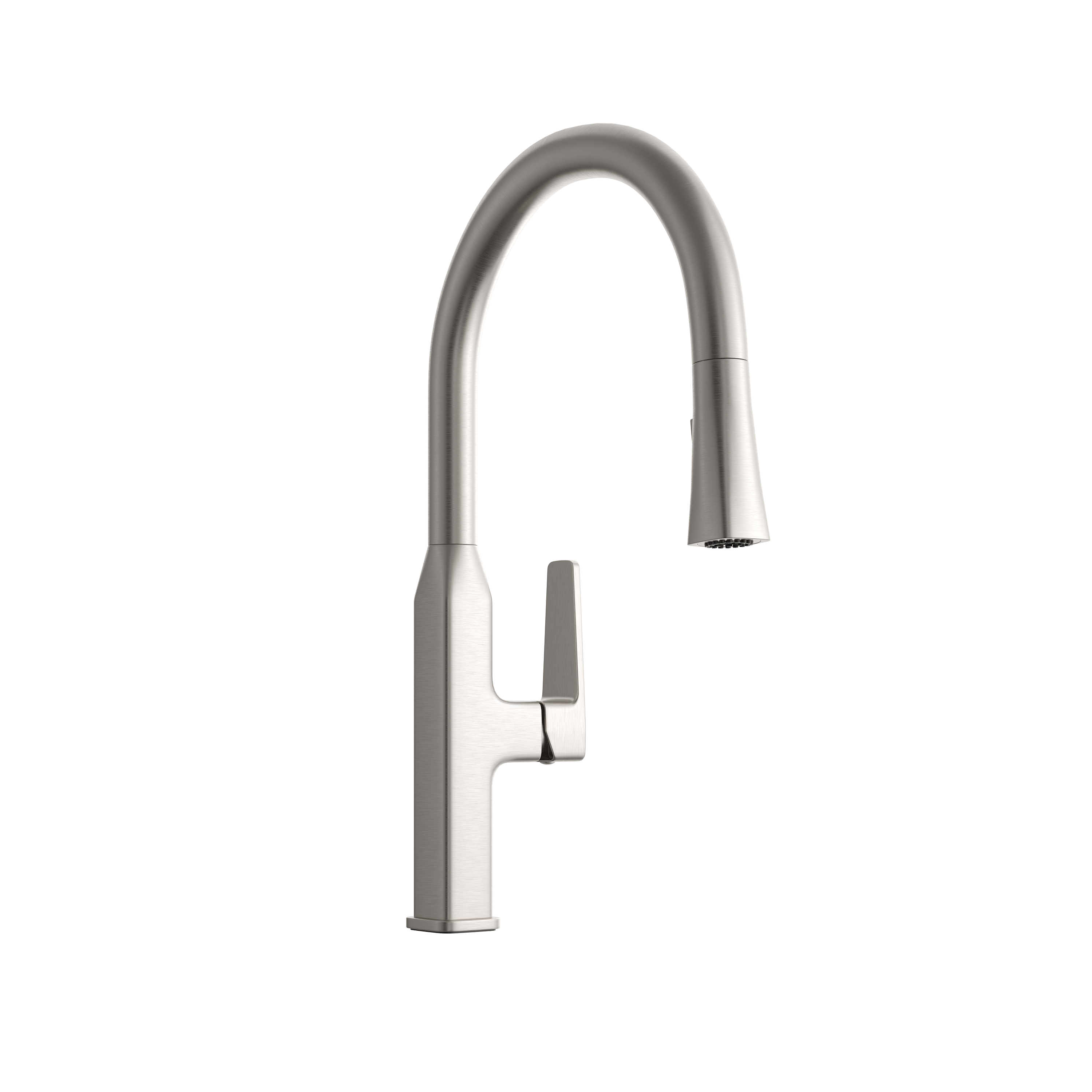 PROFLO PFXC5552ZBN Scovin Lead Free Single Handle Lever Pull Down Kitchen Sink Faucet, Brushed Nickel
