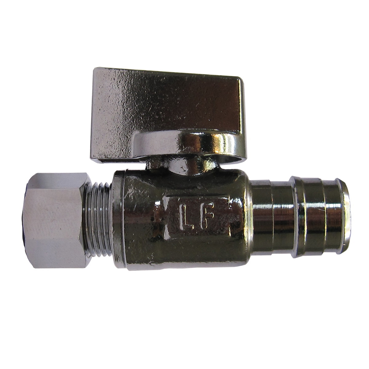 PROFLO PFXQSPP32C Lead Free 1/2 in. x 3/8 in. PEX x OD Tube Brass Straight Supply Stop Valve