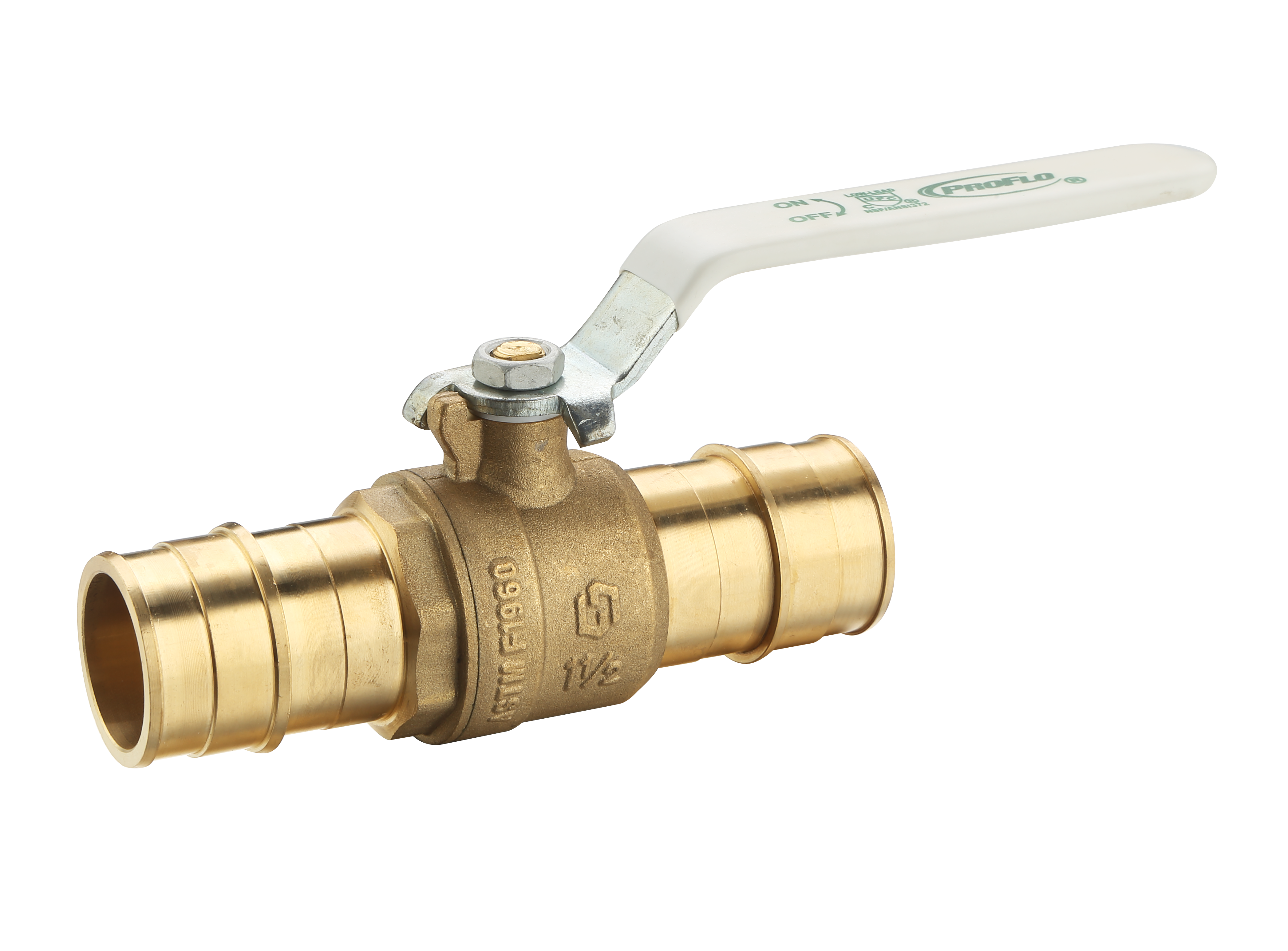 PROFLO PFX472K PFX472 Series Low Lead Compliant 2 in. PEX x PEX Brass Lever Handle Full Port Ball Valve
