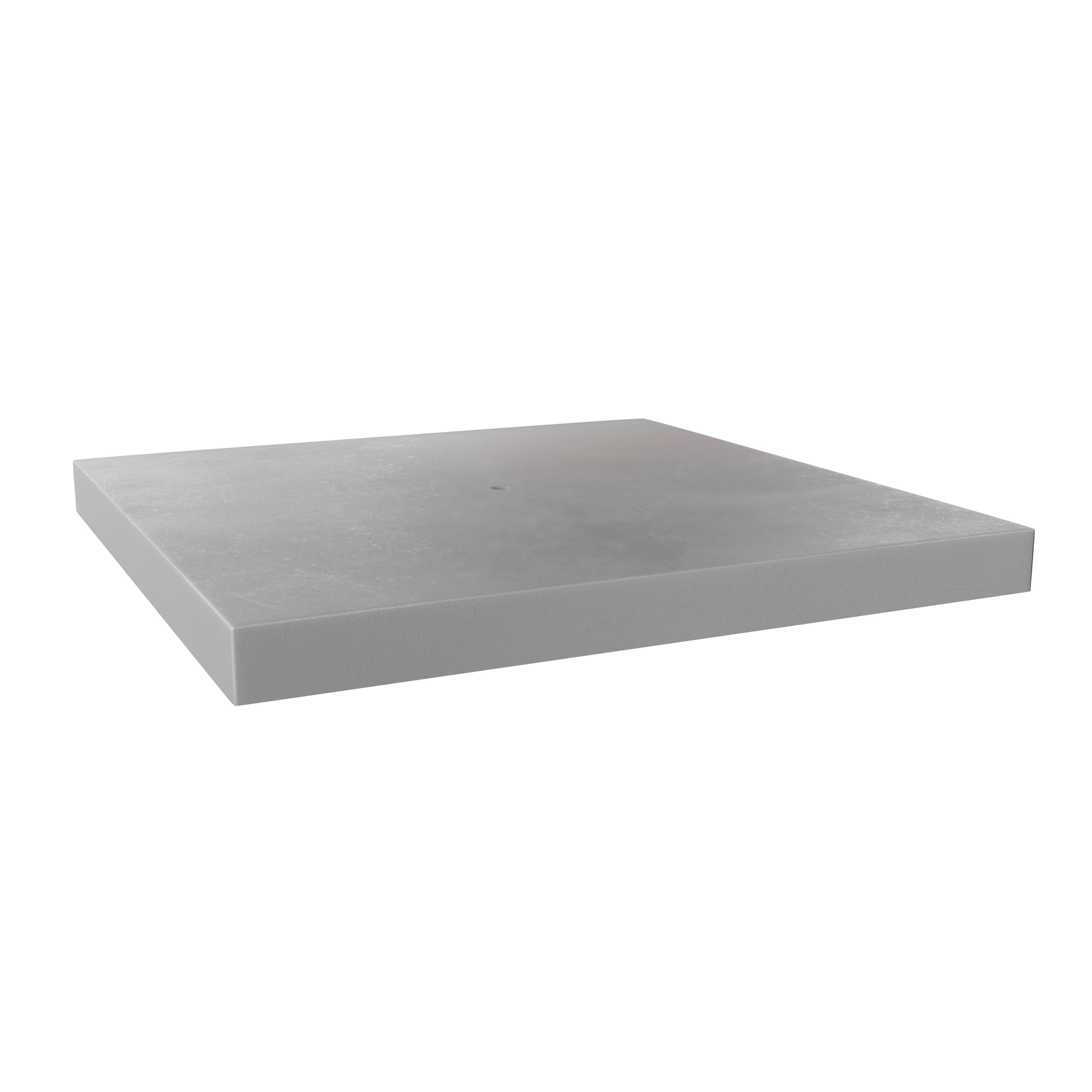 ProSelect PSCPE24242 24 in. x 24 in. x 2 in. Plastic Equipment Pad, Grey