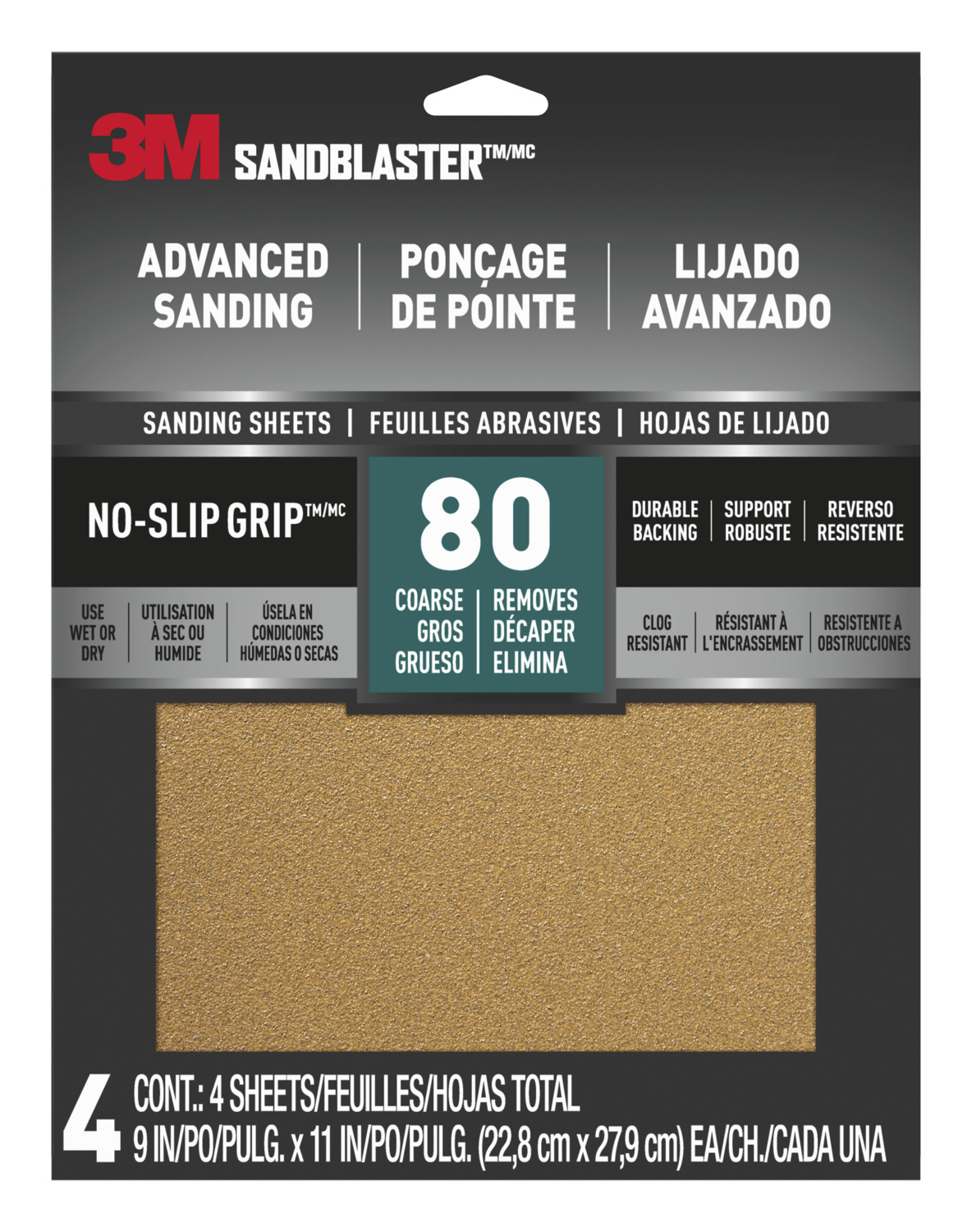 Les Feuilles abrasives avancées SandBlaster(MC) 3M(MC) 80G  - Featured Image