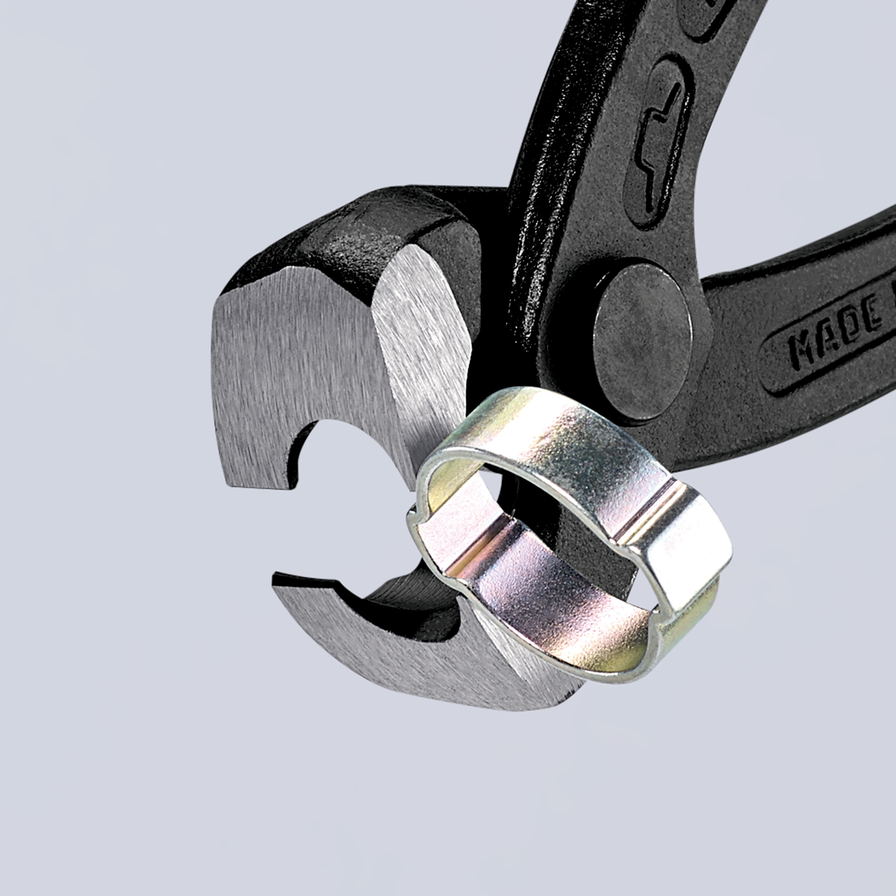 8 3/4" Ear Clamp Pliers with Front and Side Jaws