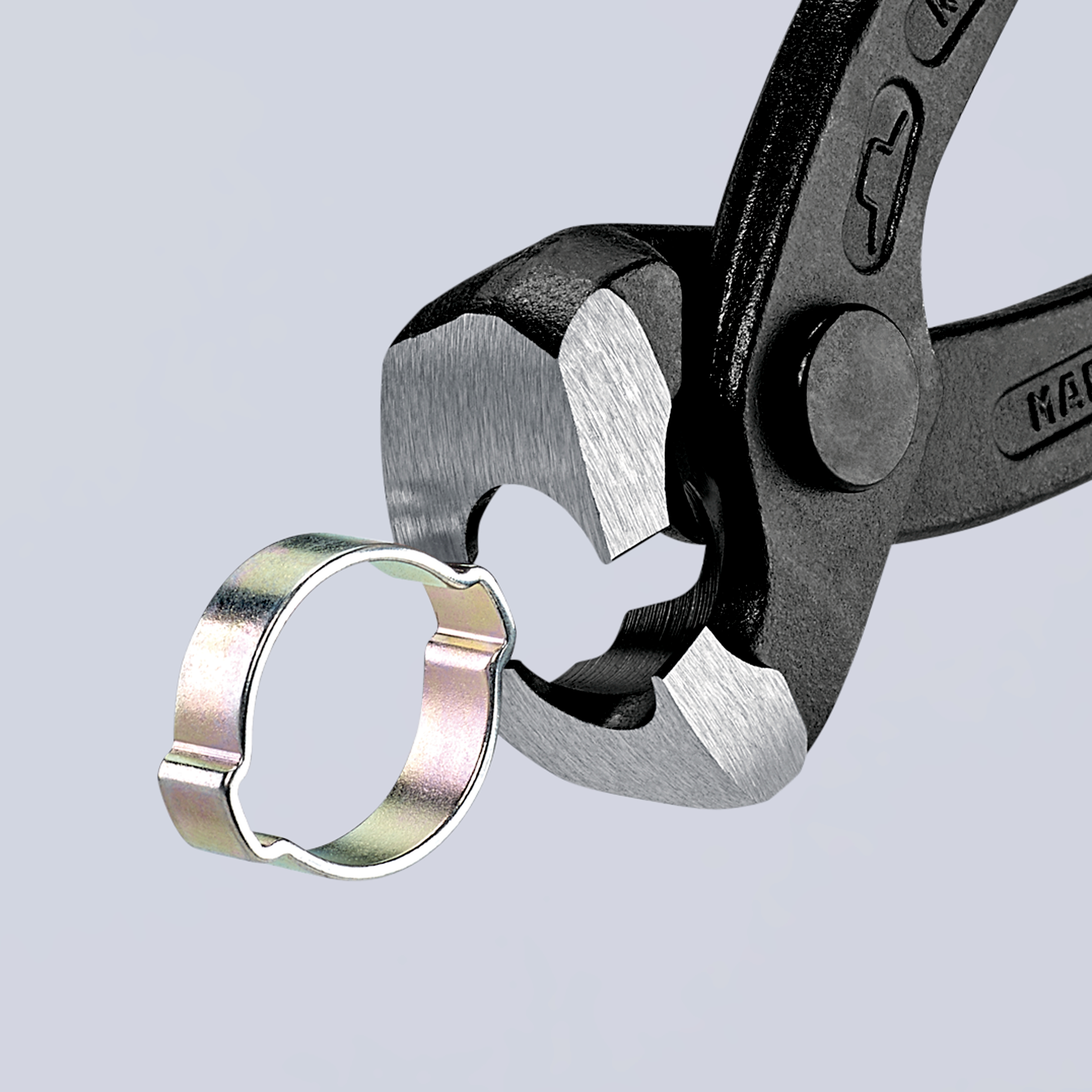 8 3/4" Ear Clamp Pliers with Front and Side Jaws