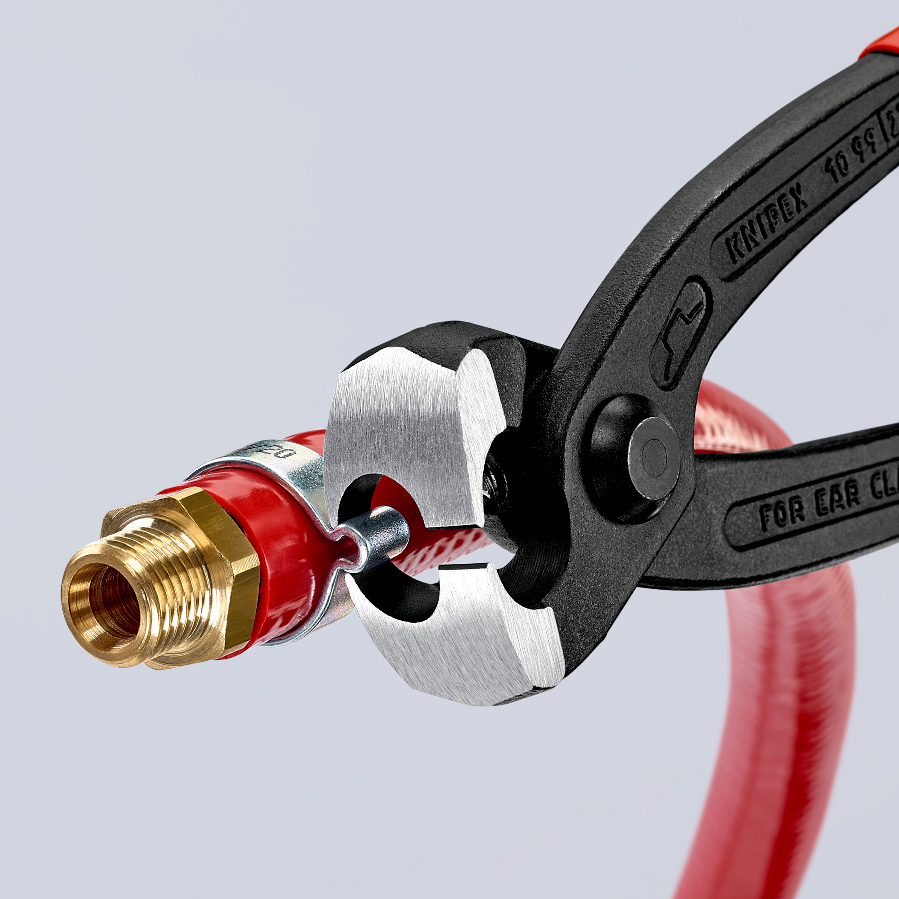 8 3/4" Ear Clamp Pliers with Front and Side Jaws