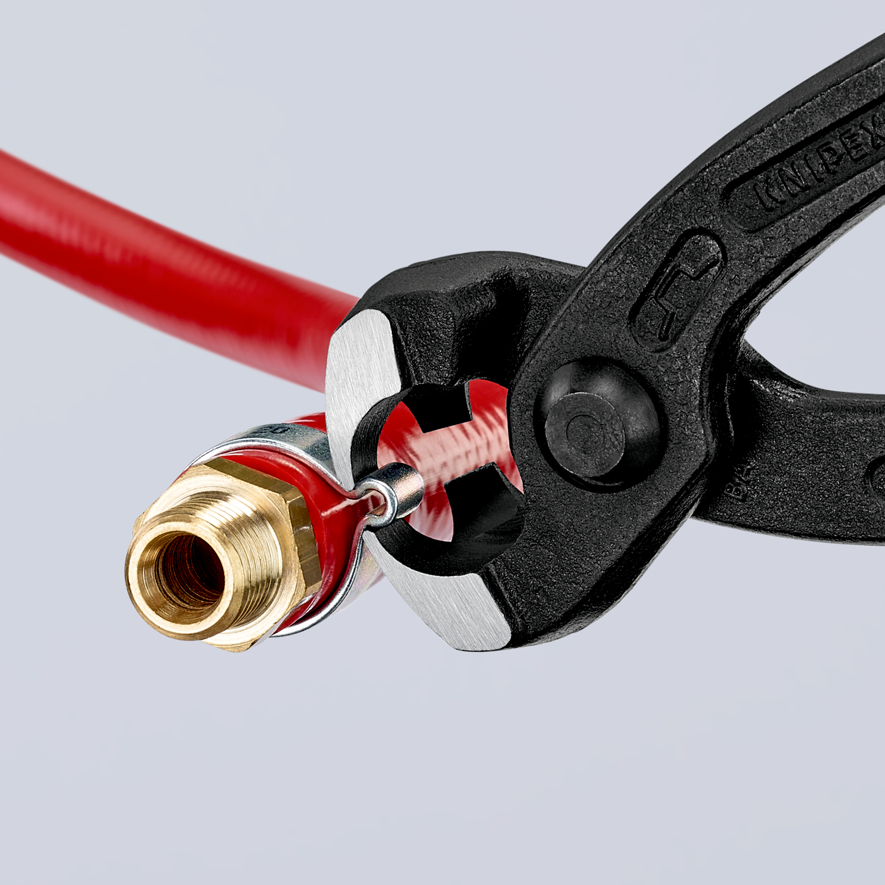 8 3/4" Ear Clamp Pliers with Front and Side Jaws