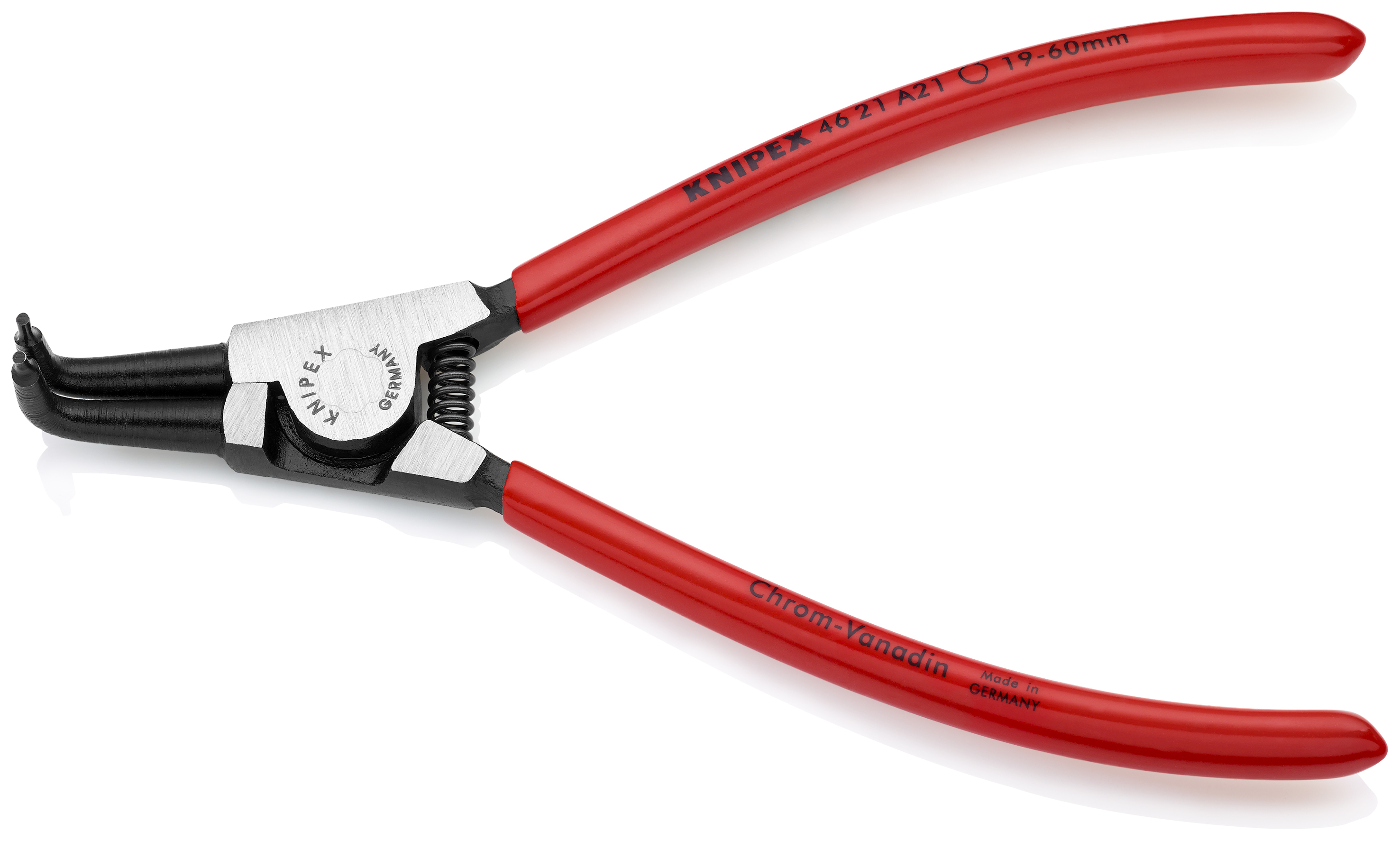 6 3/4" External 90° Angled Snap Ring Pliers-Forged Tips