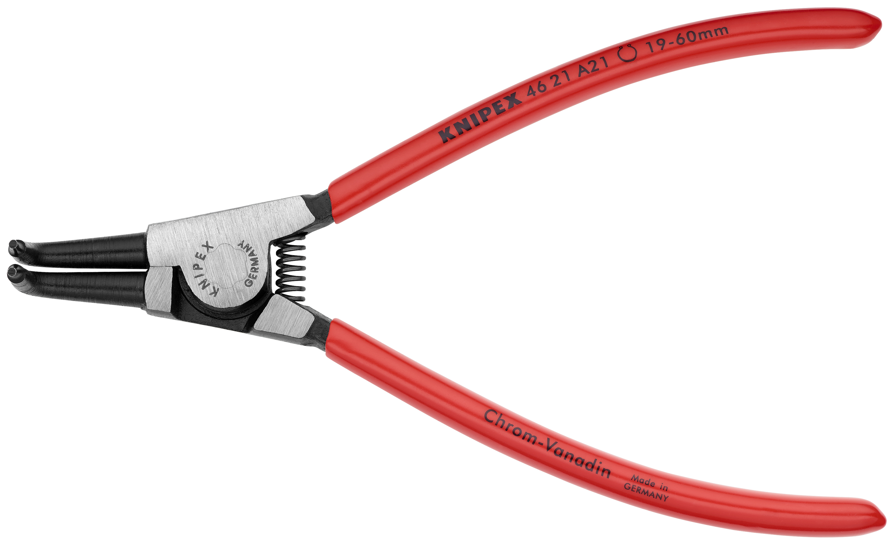 6 3/4" External 90° Angled Snap Ring Pliers-Forged Tips