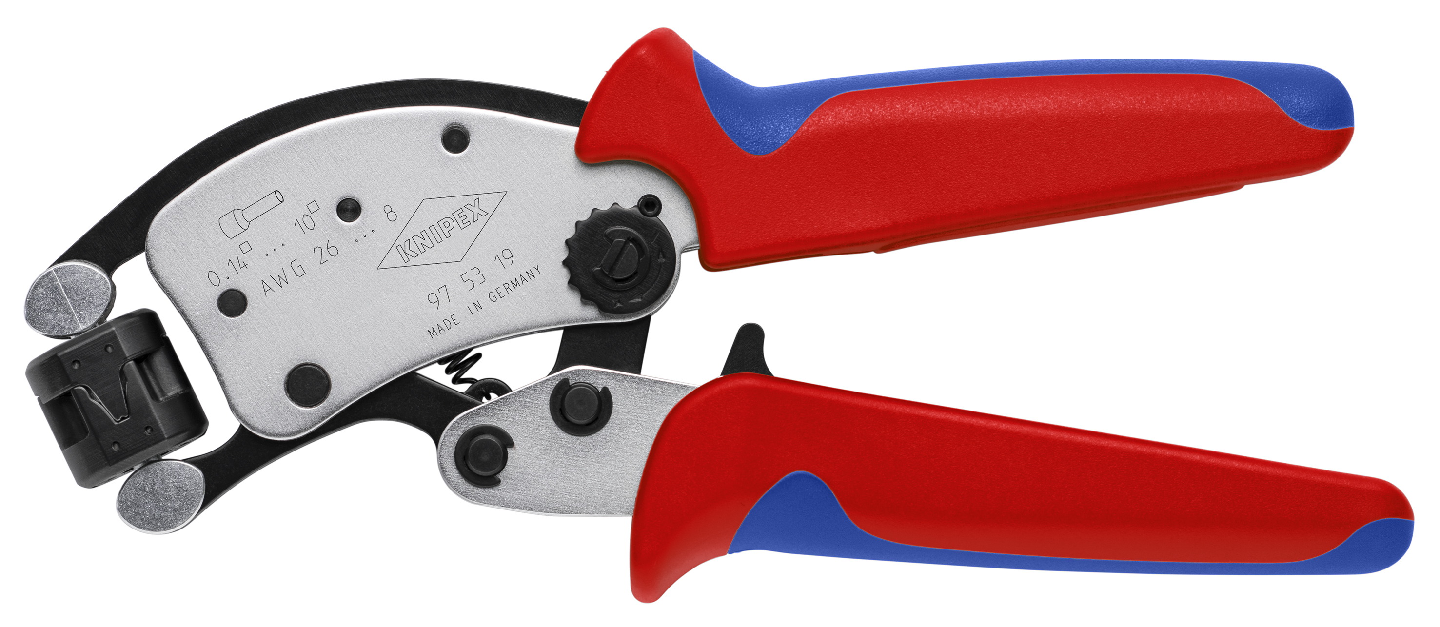 Product image for KNIPEX 97-53-19 8IN CRIMPING PLIERS