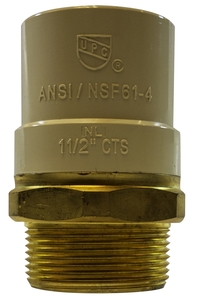 LF Brass CPVC Male Adapter LF Brass CPVC Male Adapter