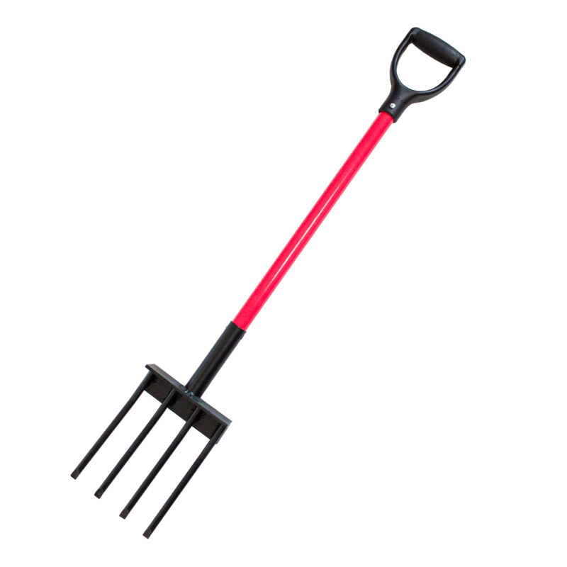 92370 BULLY TOOLS Spading Fork with Fiberglass Handle and Poly DGrip