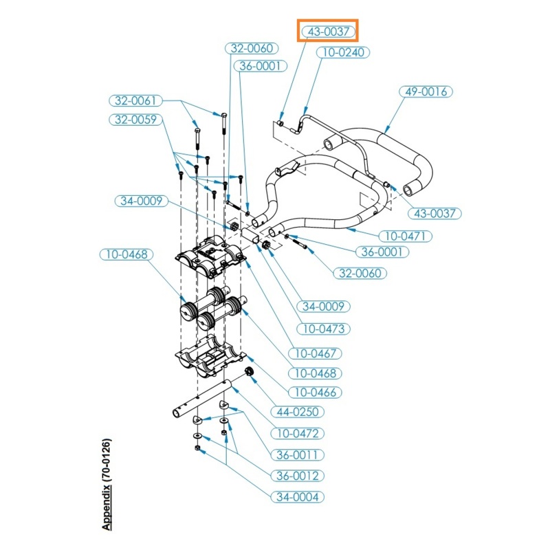 430037 Portable Winch PLASTIC FLANGED SLEEVE BUSHING RBI