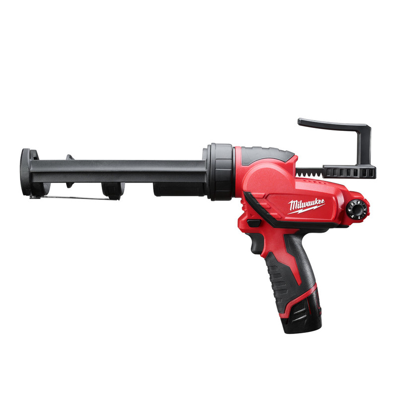 244121 MILWAUKEE M12 10oz. Caulk and Adhesive Gun Kit Shelter Tree