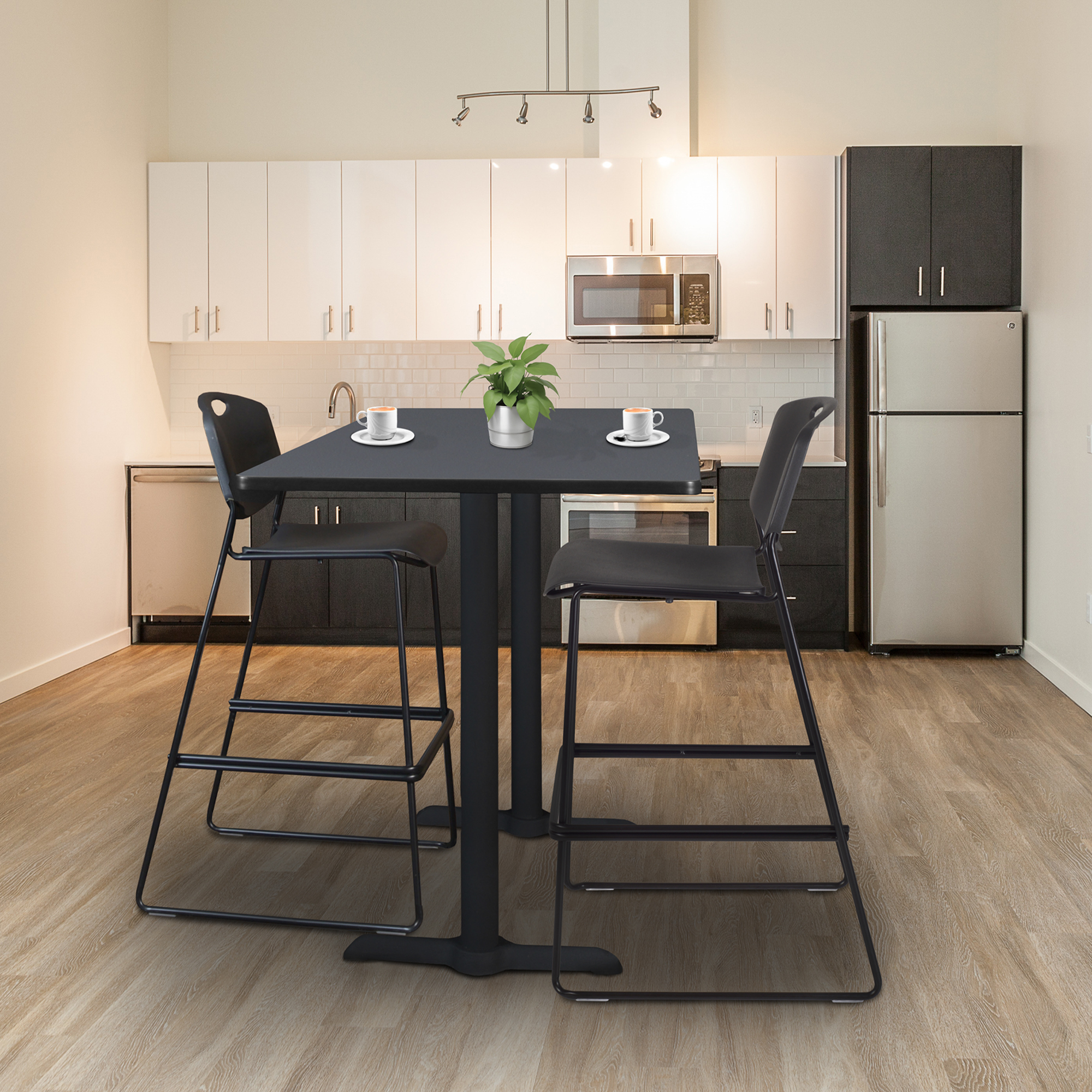 Regency Cain 48 x 24 in. Steel TBase Cafe Training Seminar Table - Picture 6 of 20