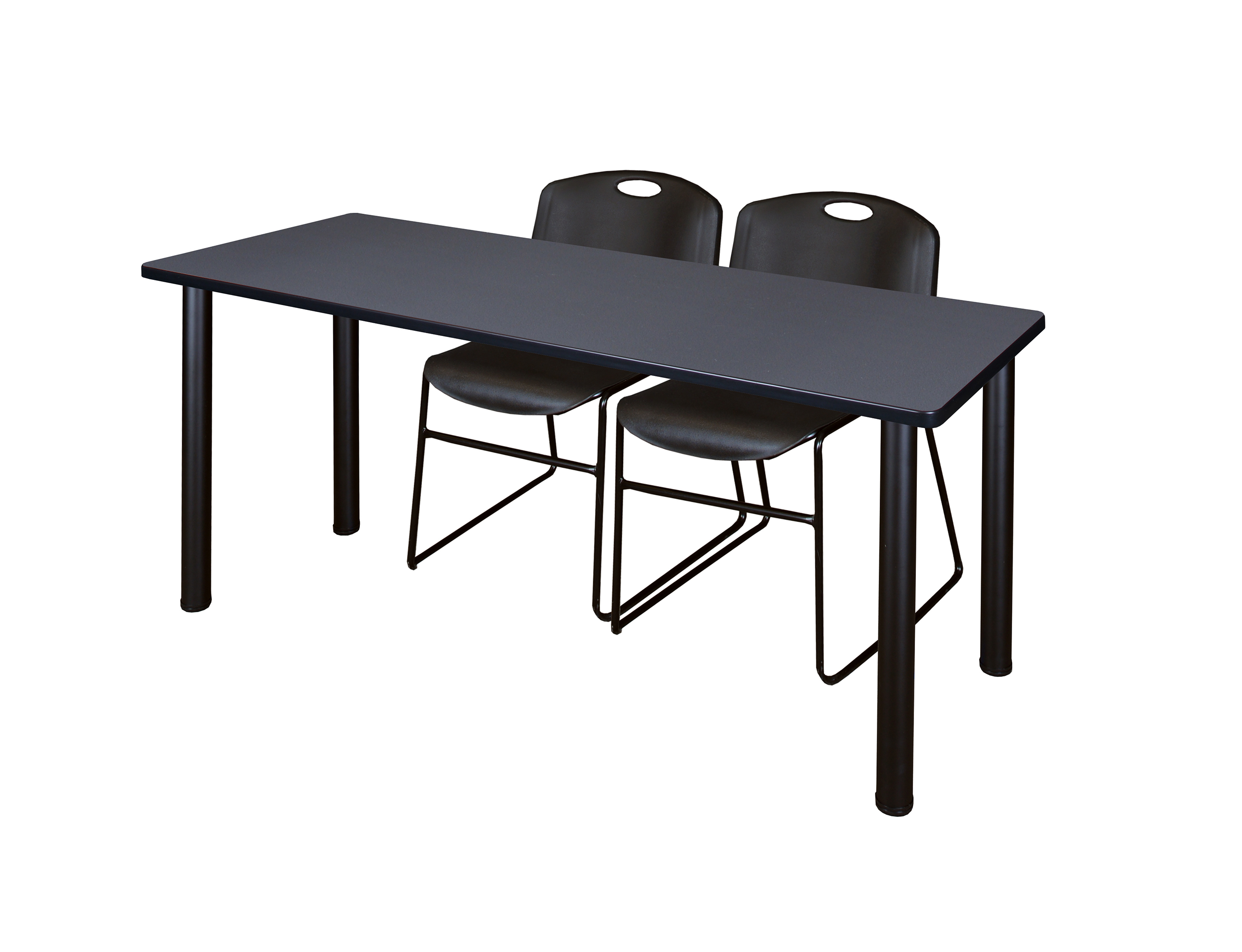 Regency Kee 60 x 24 in. Training Table Top Black Legs & 2 Zeng Chairs - Picture 49 of 116