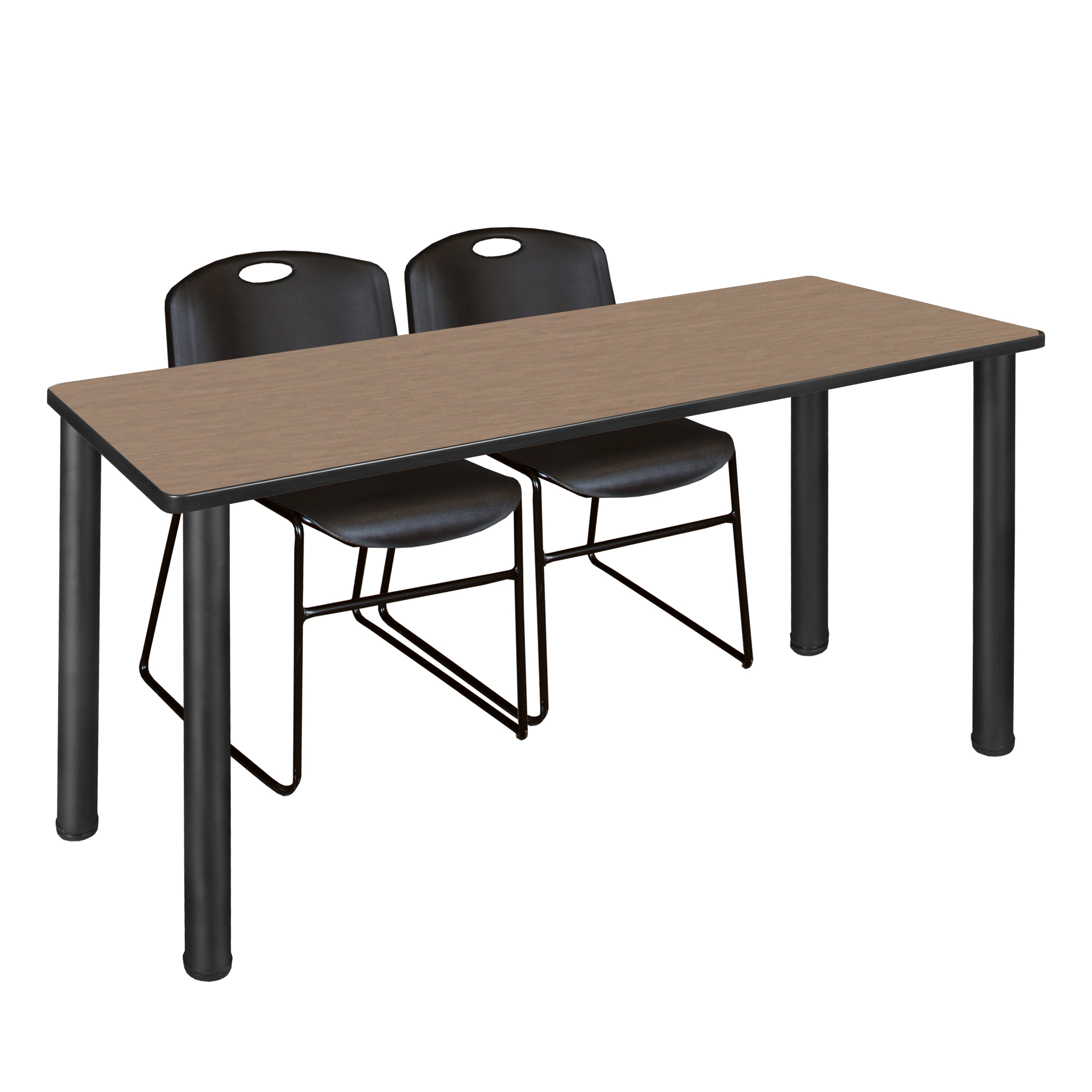 Regency Kee 60 x 24 in. Training Table Top Black Legs & 2 Zeng Chairs - Picture 81 of 116
