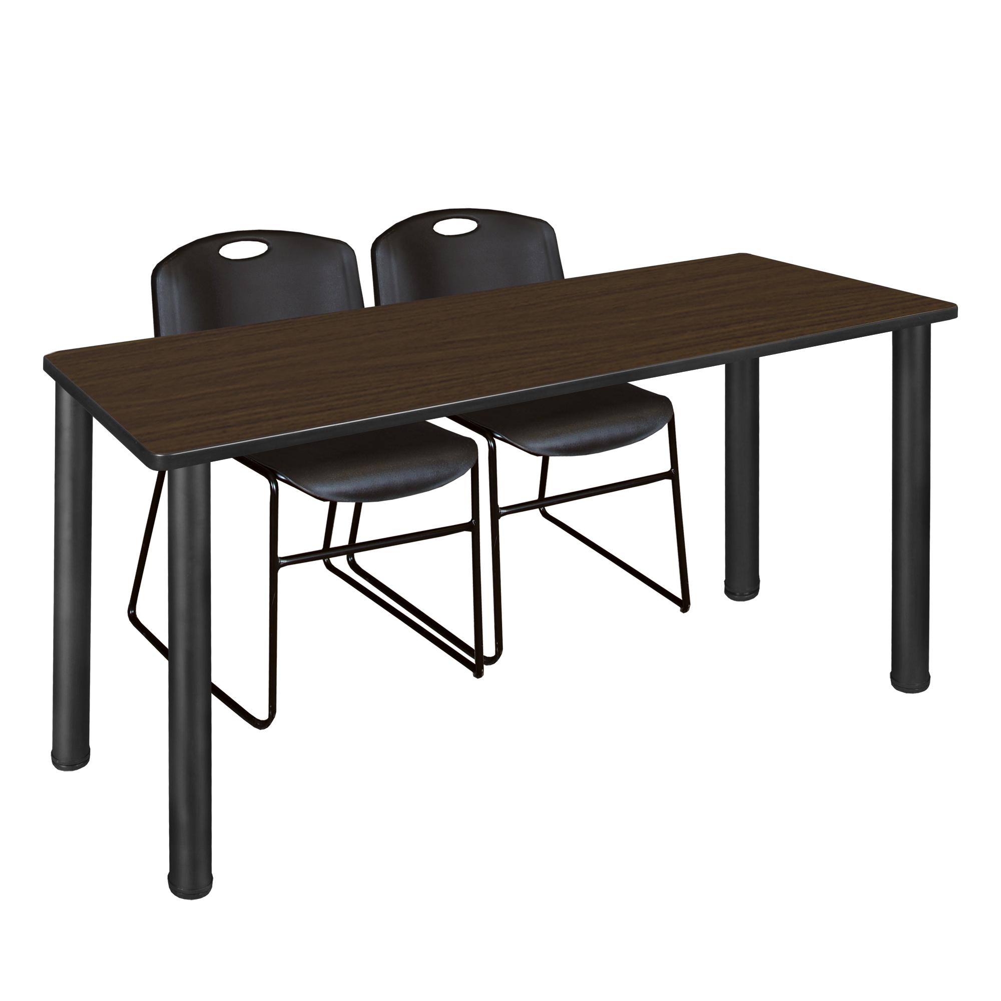 Regency Kee 60 x 24 in. Training Table Top Black Legs & 2 Zeng Chairs - Picture 77 of 116