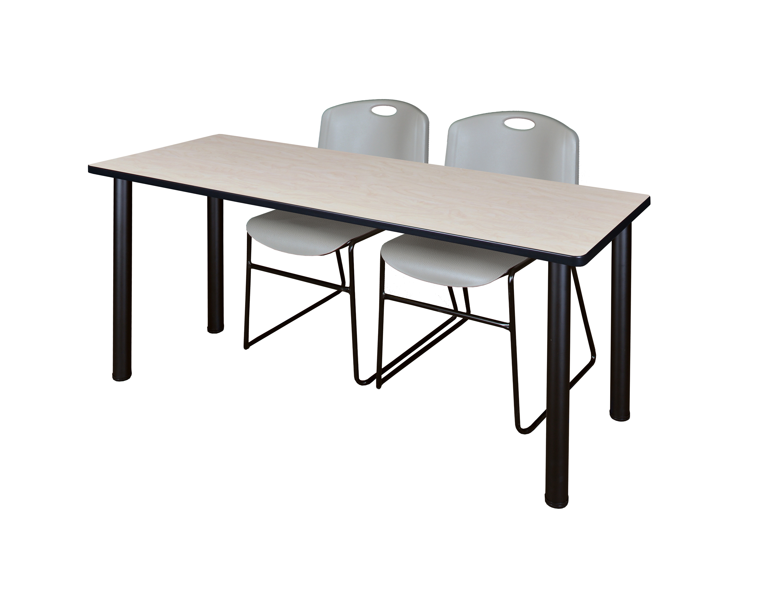 Regency Kee 60 x 24 in. Training Table Top Black Legs & 2 Zeng Chairs - Picture 57 of 116