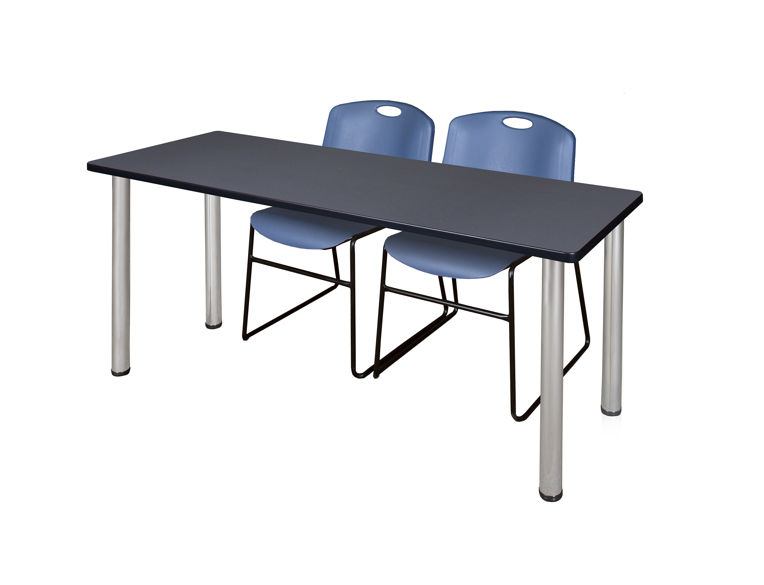 Regency Kee 60 x 24 in. Training Table Top Black Legs & 2 Zeng Chairs - Picture 89 of 116