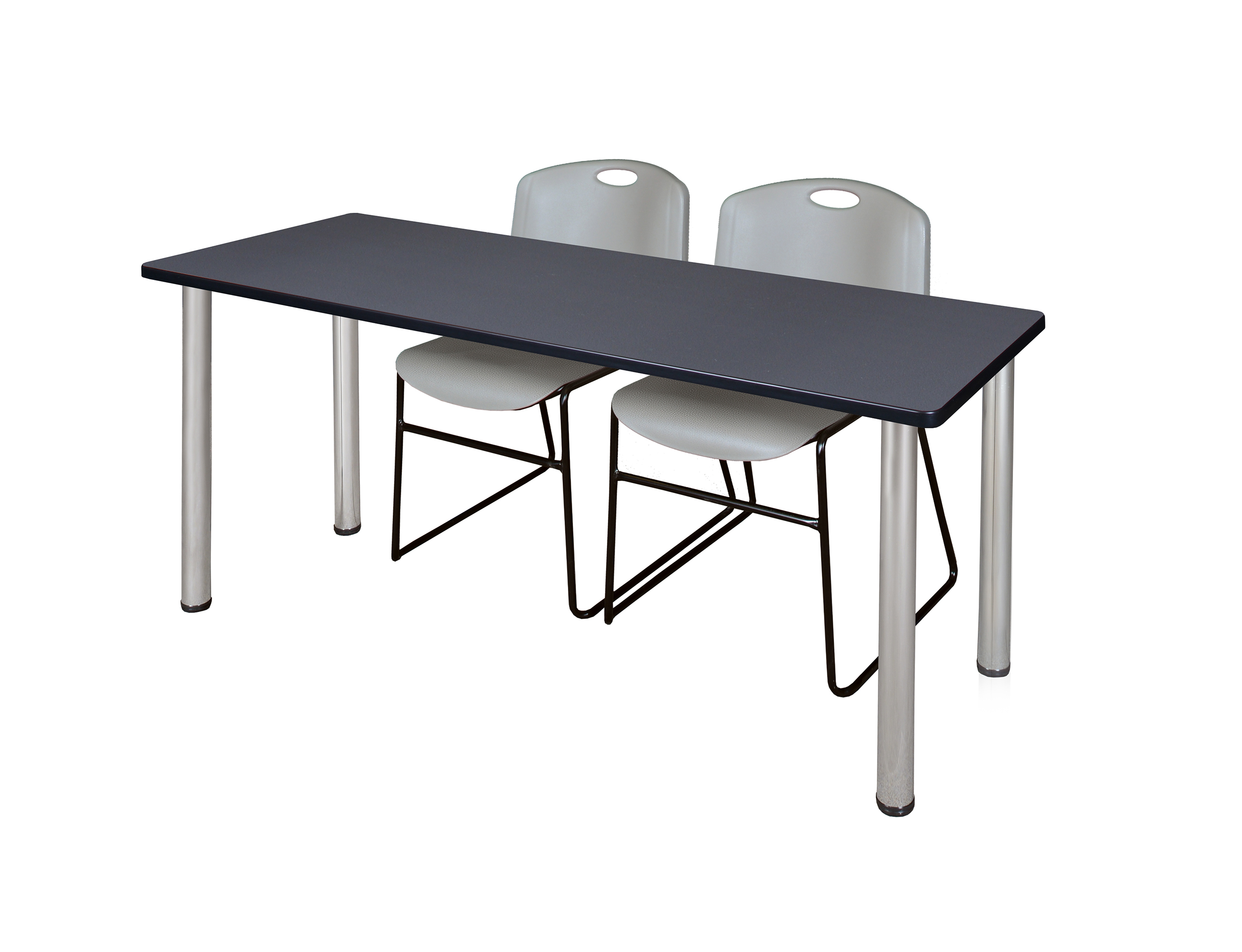 Regency Kee 60 x 24 in. Training Table Top Black Legs & 2 Zeng Chairs - Picture 105 of 116
