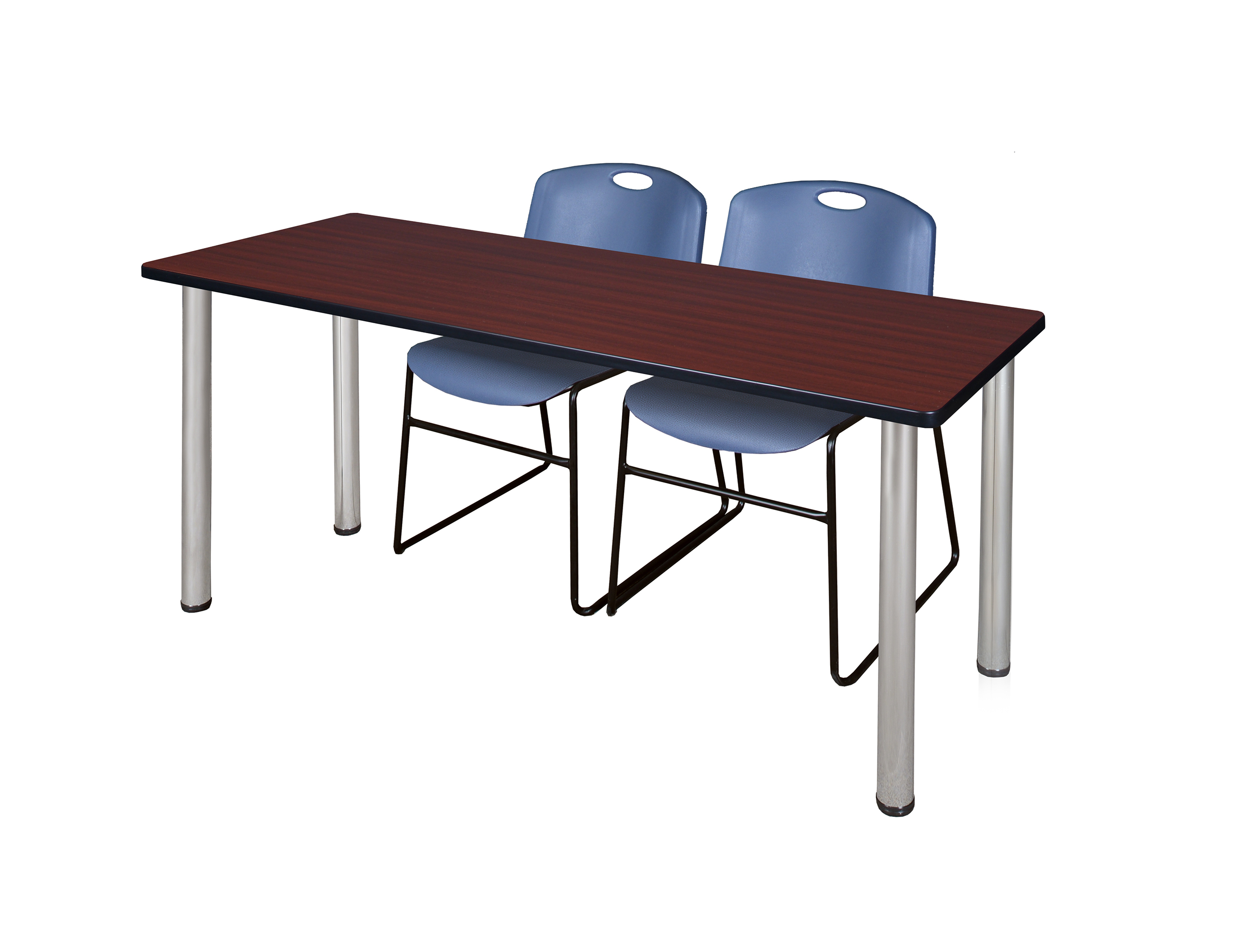 Regency Kee 60 x 24 in. Training Table Top Black Legs & 2 Zeng Chairs - Picture 93 of 116