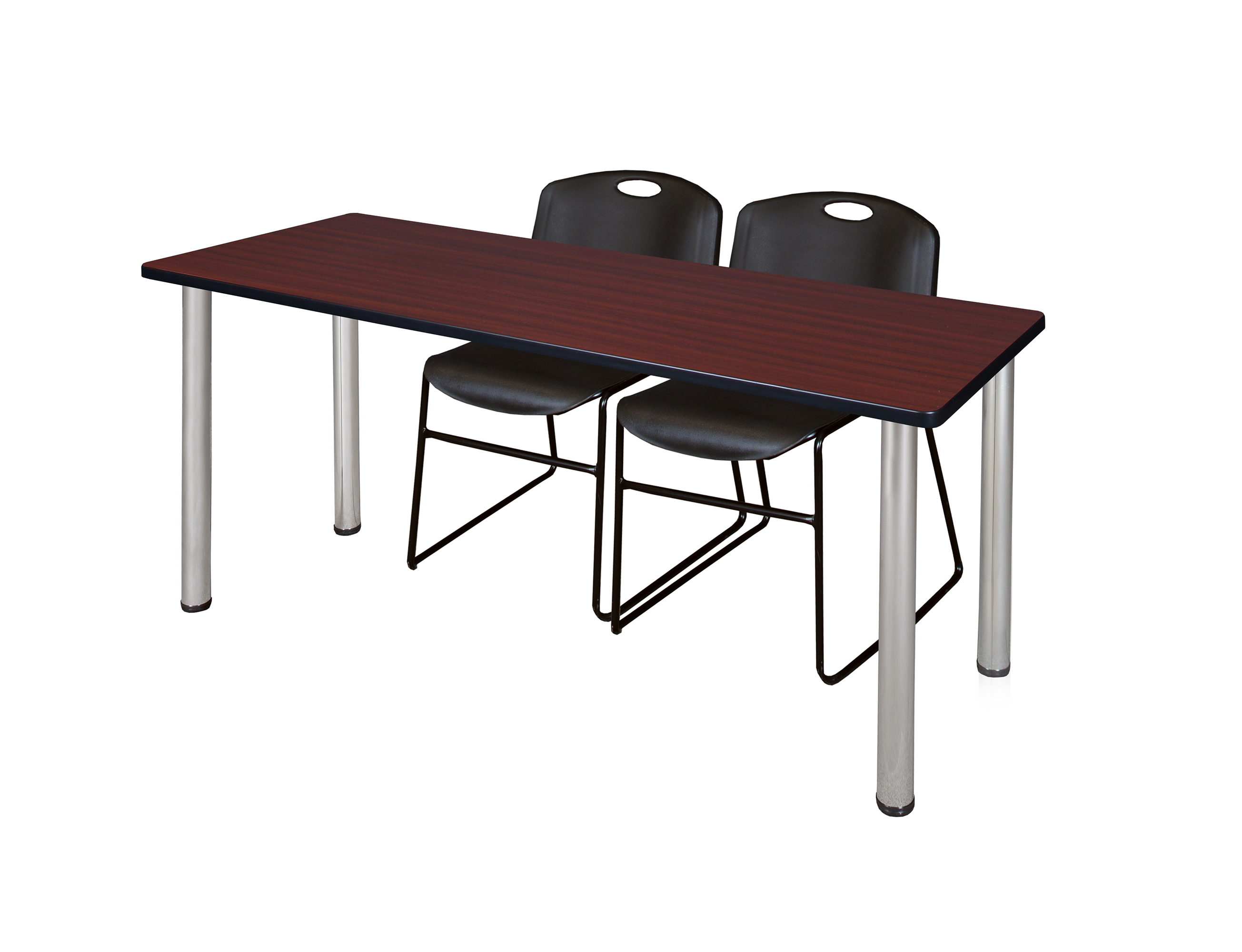 Regency Kee 60 x 24 in. Training Table Top Black Legs & 2 Zeng Chairs - Picture 41 of 116
