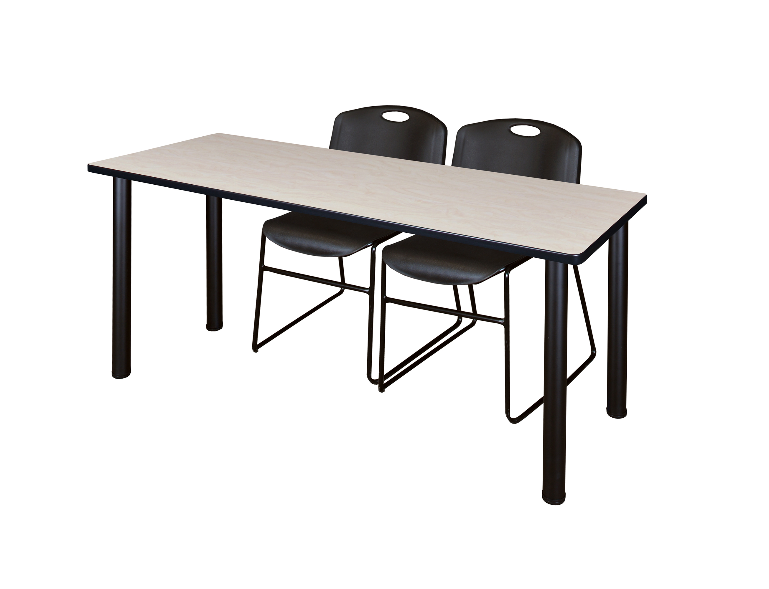 Regency Kee 60 x 24 in. Training Table Top Black Legs & 2 Zeng Chairs - Picture 73 of 116