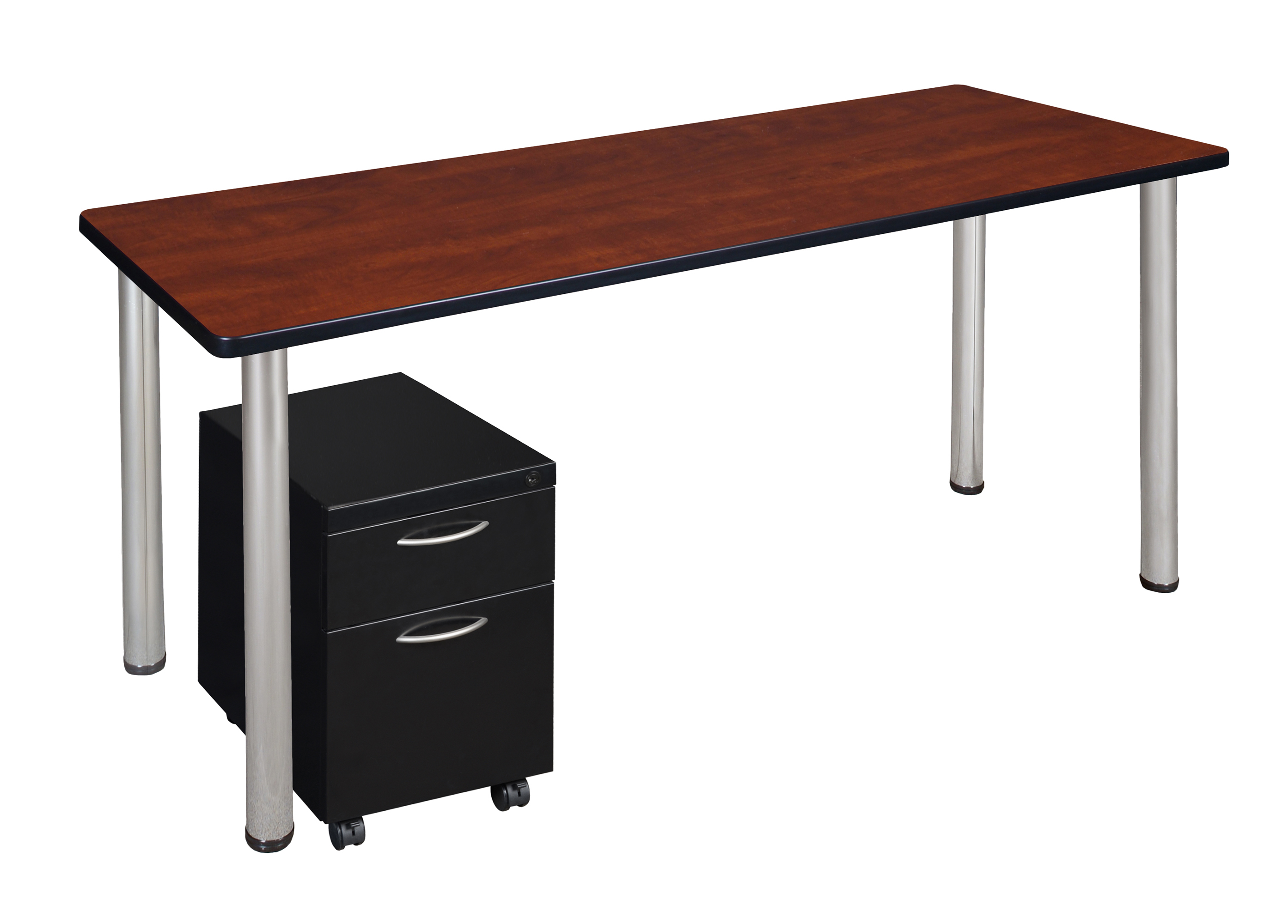 Regency Kee 60 x 24 in. Office Desk Table with Mobile Pedestal Drawer - Picture 14 of 24
