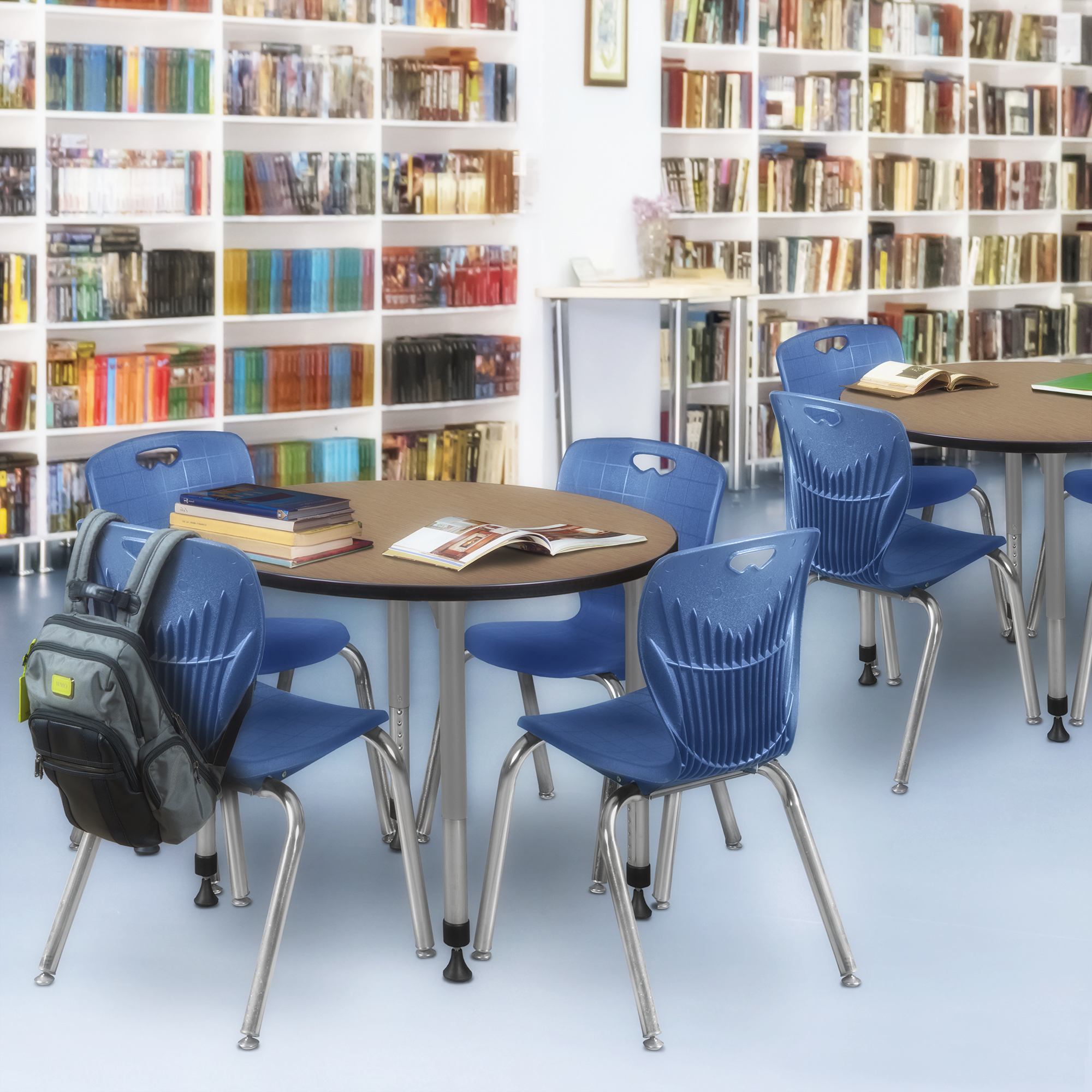Regency Kee 30 in.Round Height Adjustable Classroom Activity Table - Picture 13 of 27
