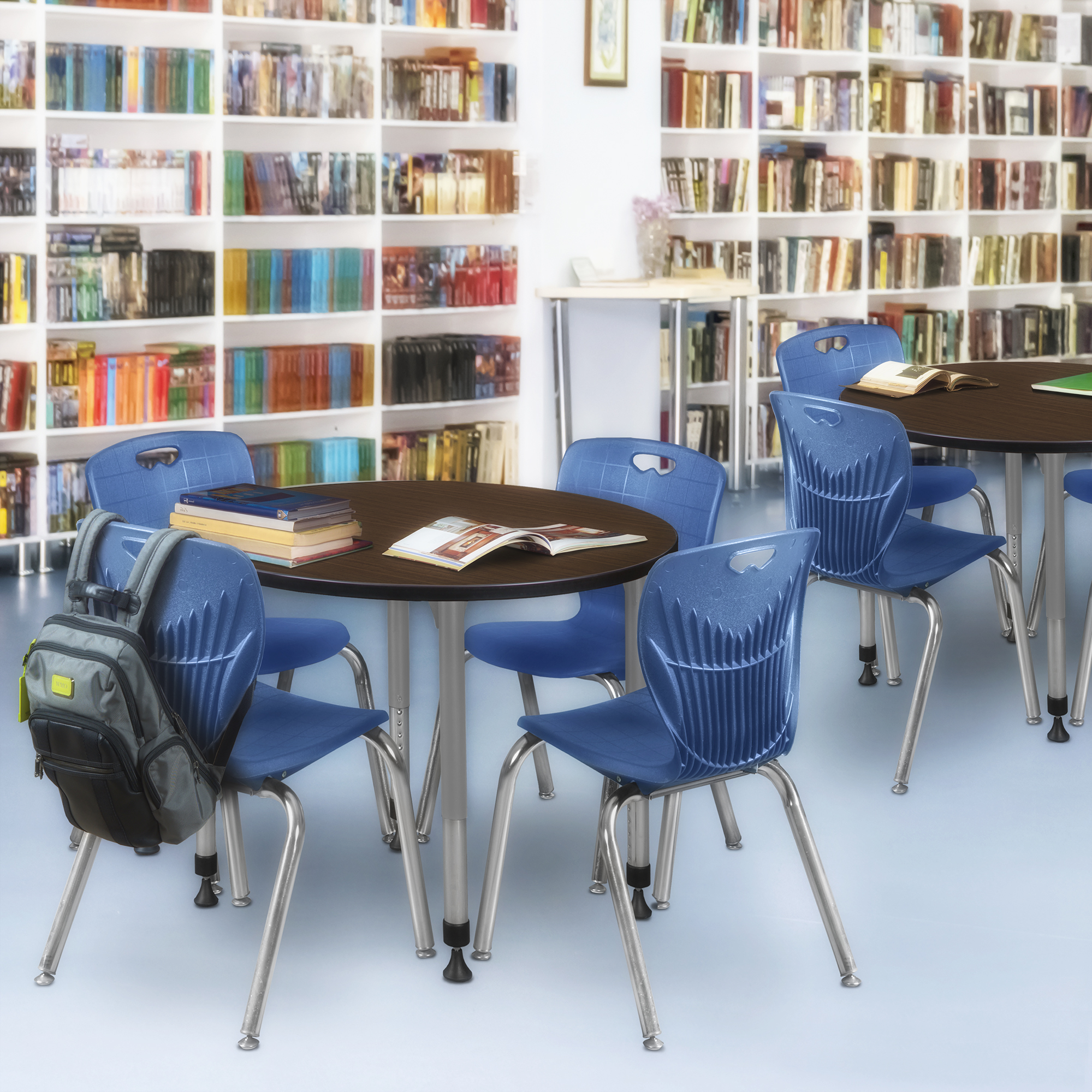 Regency Kee 30 in.Round Height Adjustable Classroom Activity Table - Picture 9 of 27