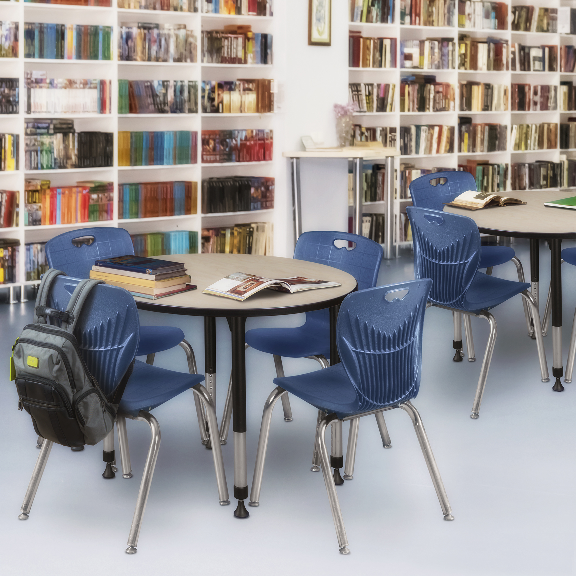 Regency Kee 30 in.Round Height Adjustable Classroom Activity Table - Picture 20 of 27