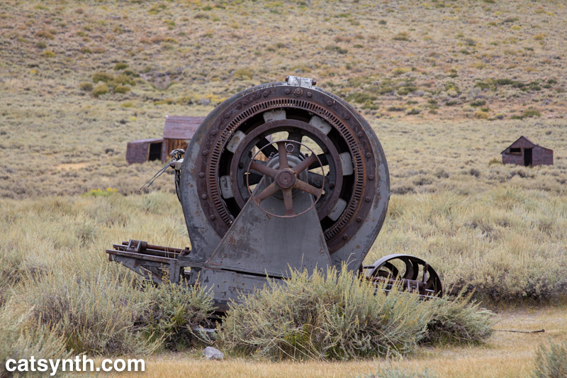 Rusted machine at Bodie, California