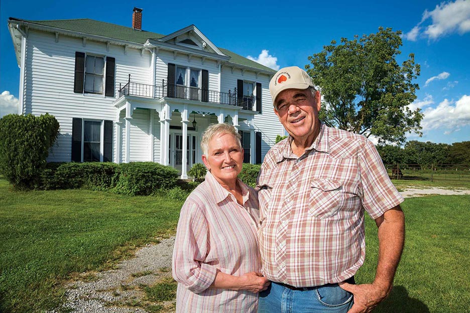 Sue Ellen and Bill Stouffer planted high-value chestnut trees and elderberry bushes on the rolling hills of their historic Missouri homestead.
