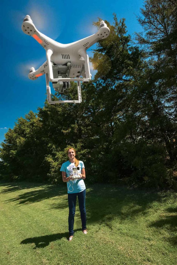 The FAA requires drones flown outdoors to be registered. You must be 13 years old to register a drone and 16 years old to get a Remote Pilot Certificate.