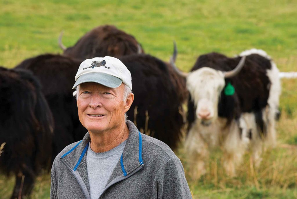 Depuis 18 ans, Mike Swartz élève des yaks pour la viande, la fibre et le marché.