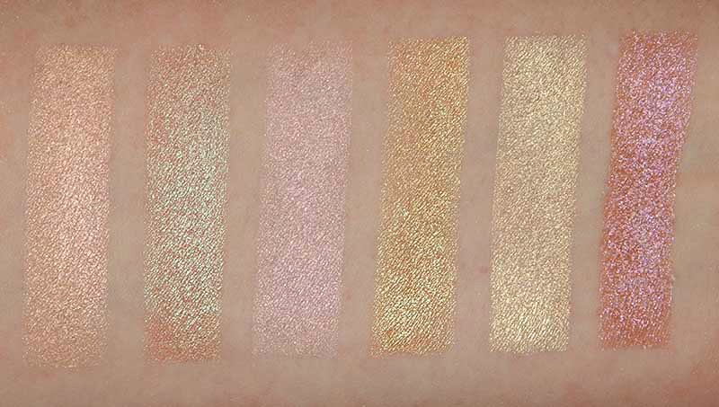 Becca Light Chaser Highlighters Swatches Becca Light Chaser Highlighters Swatches