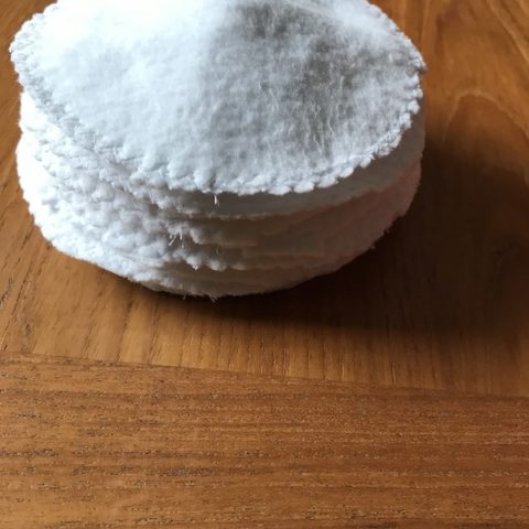 Finished Contoured Reusable Nursing Pads