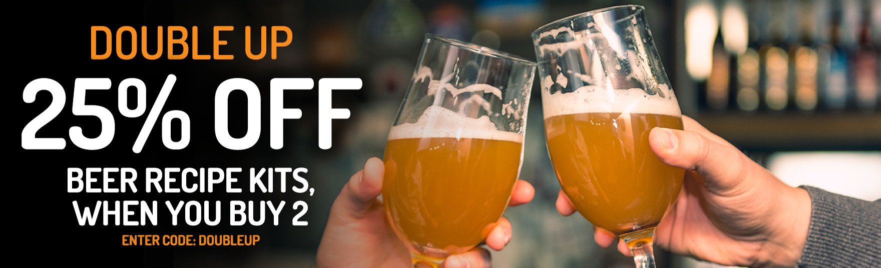 Save 25% Off Beer Kits When You Buy 2