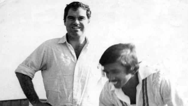 Ted Clark (left) and Raqibul Hasan Sr, at the toss in the first match by a visiting team on Bangladesh soil.
