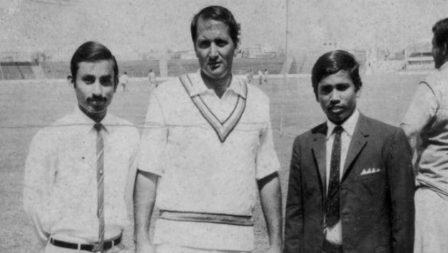 From left: Raqibul Hasan Sr, Basil D Oliveira, and Shaheed Jewel.